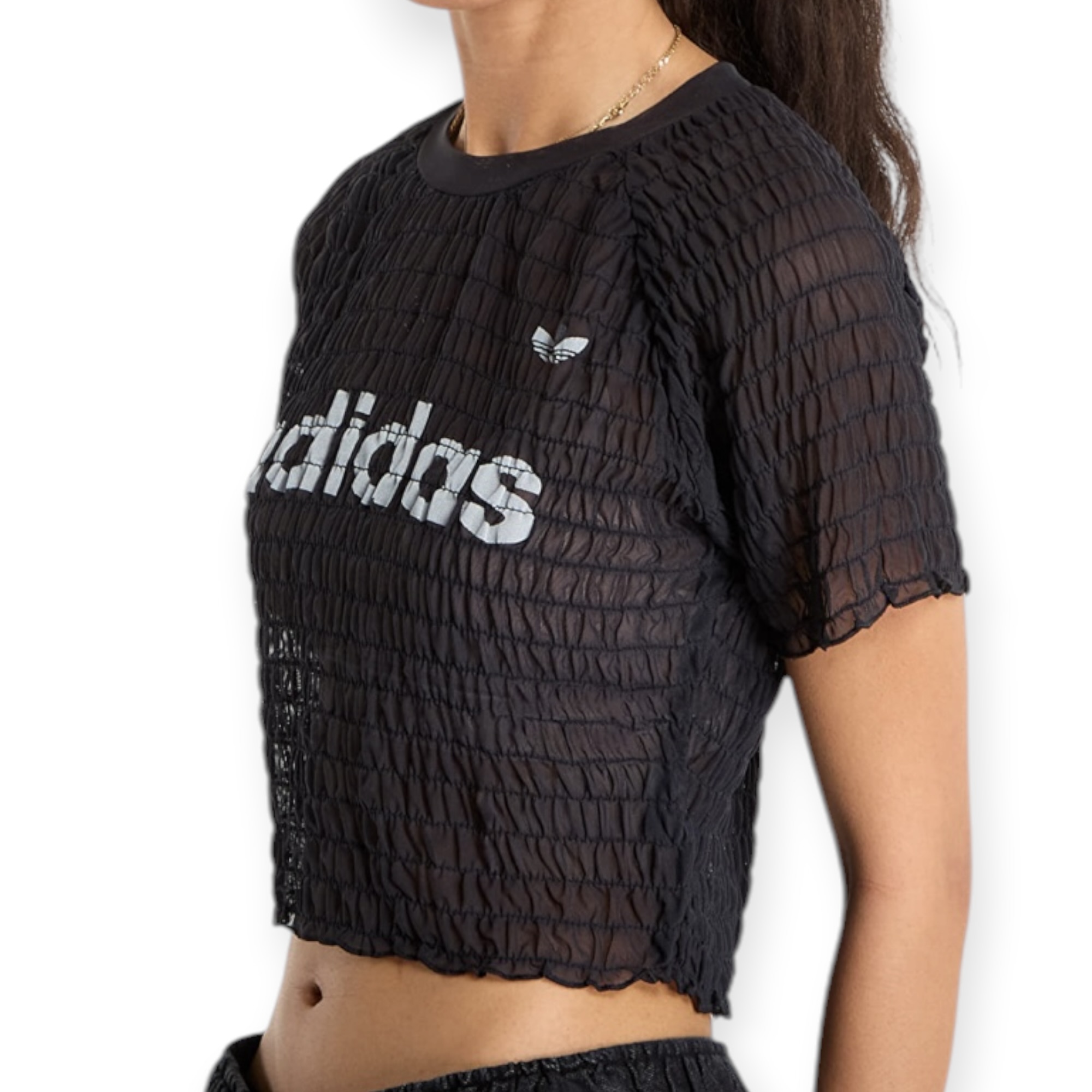 חולצה נשים ADIDAS SMOCKED TEE