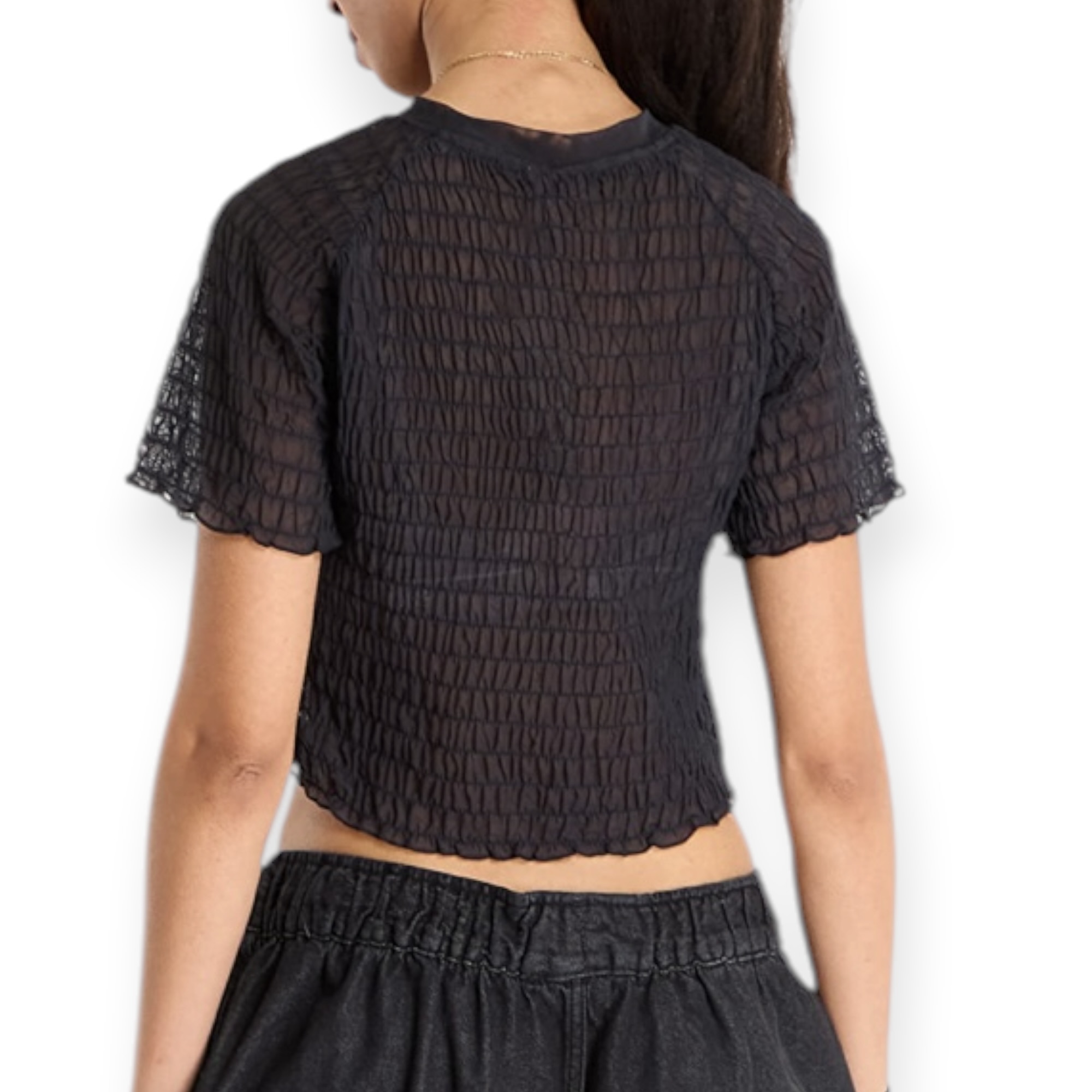 חולצה נשים ADIDAS SMOCKED TEE