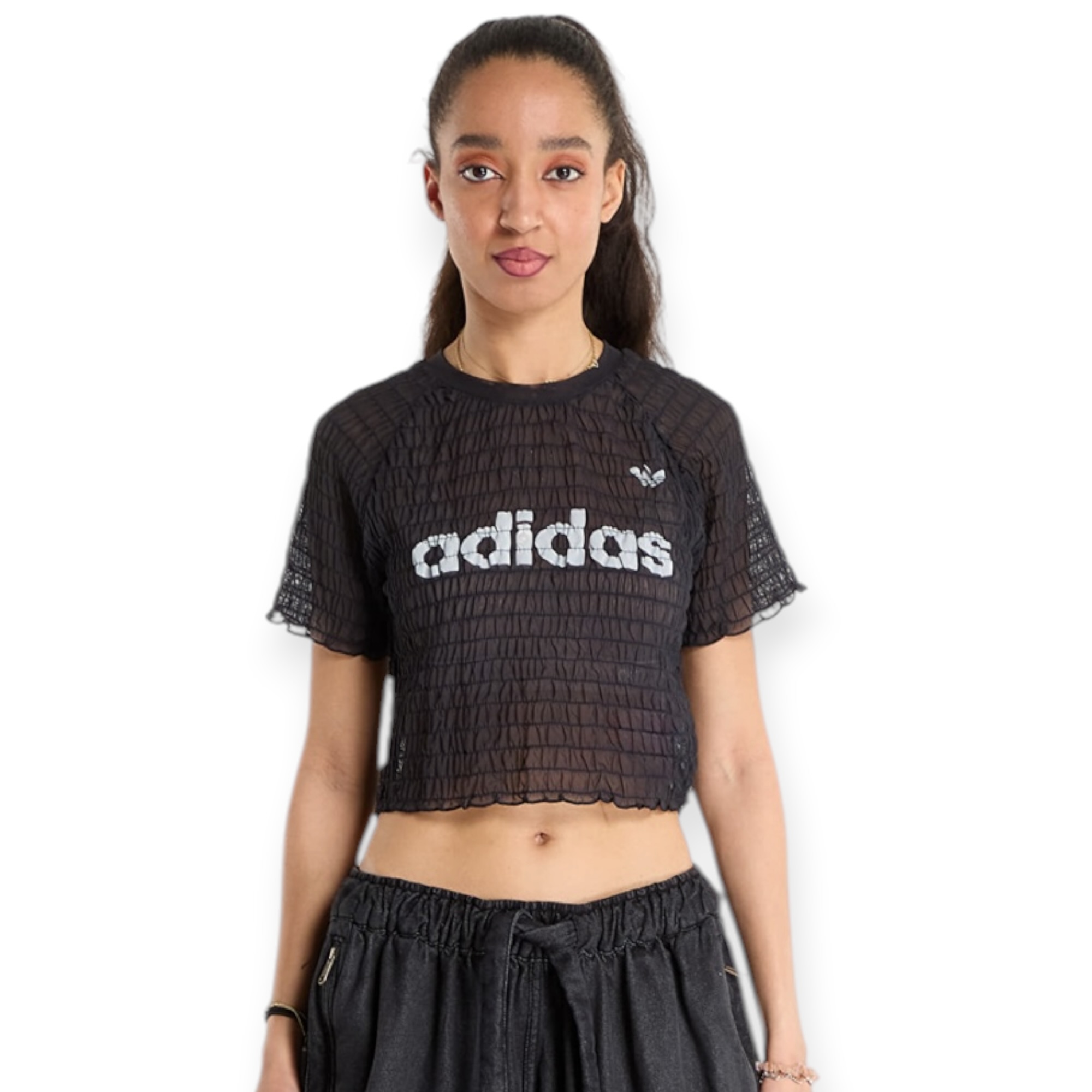 חולצה נשים ADIDAS SMOCKED TEE