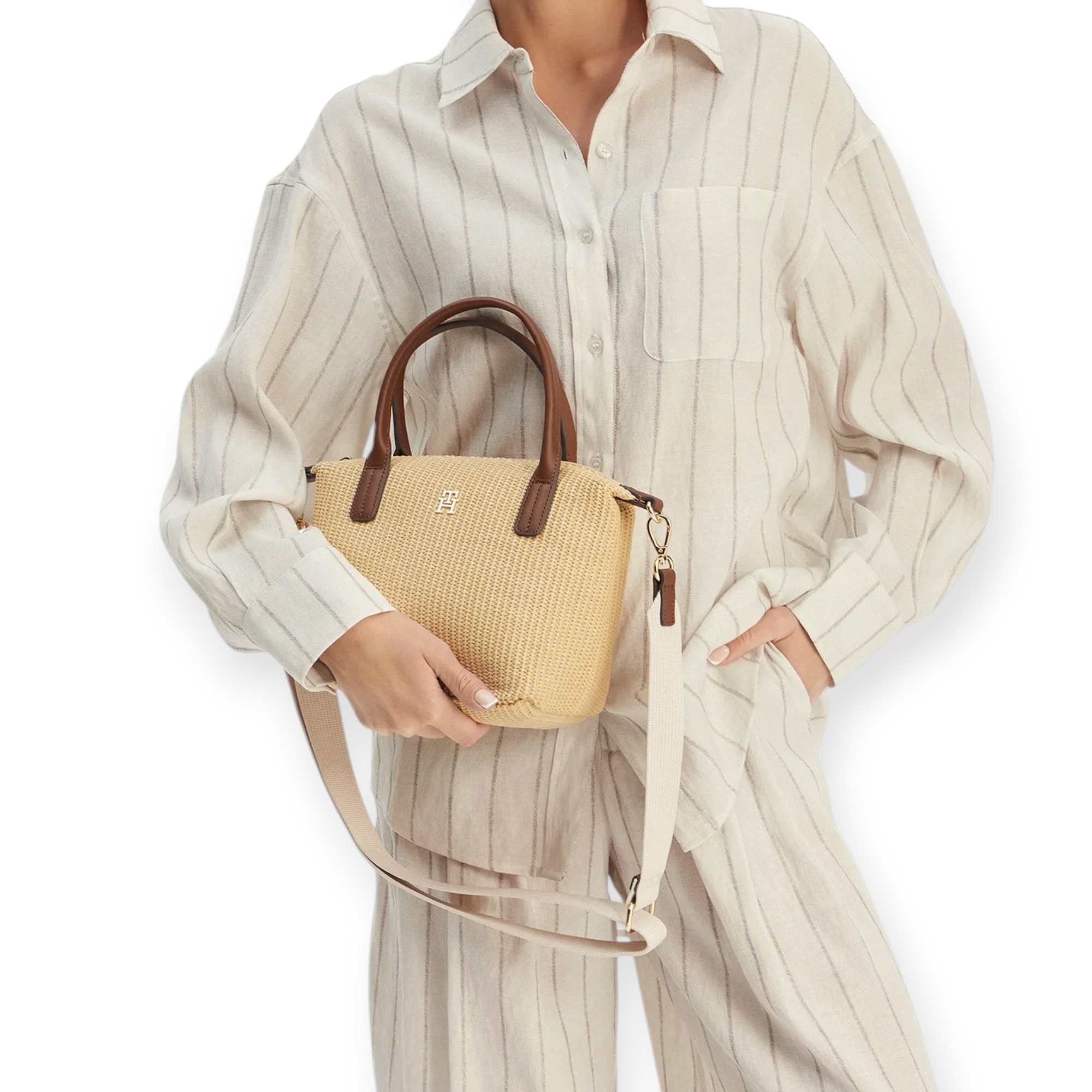 תיק TOMMY HILFIGER POPETTE MINI TOTE תיק TOMMY HILFIGER POPETTE MINI TOTE