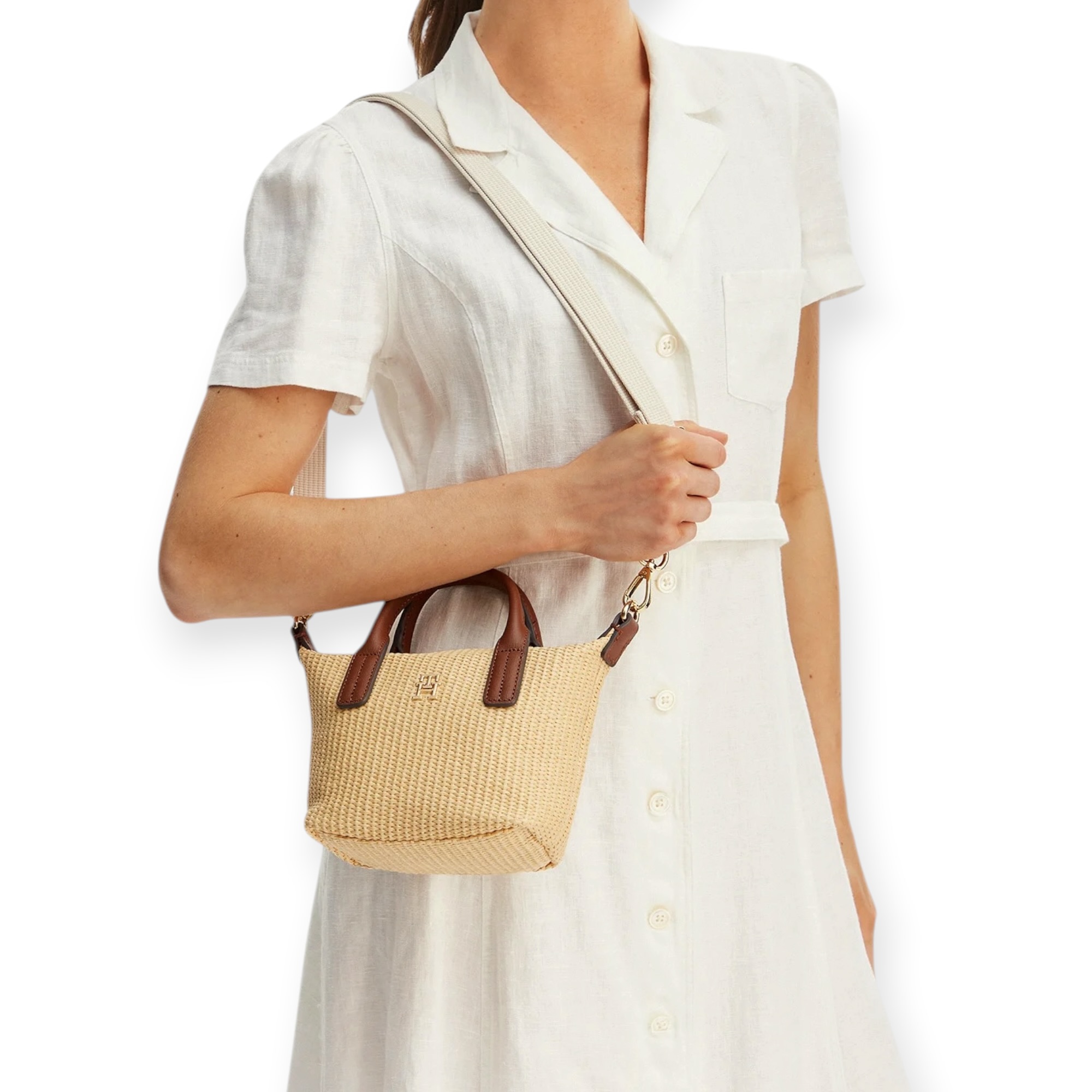 תיק TOMMY HILFIGER POPETTE MICRO TOTE תיק TOMMY HILFIGER POPETTE MICRO TOTE