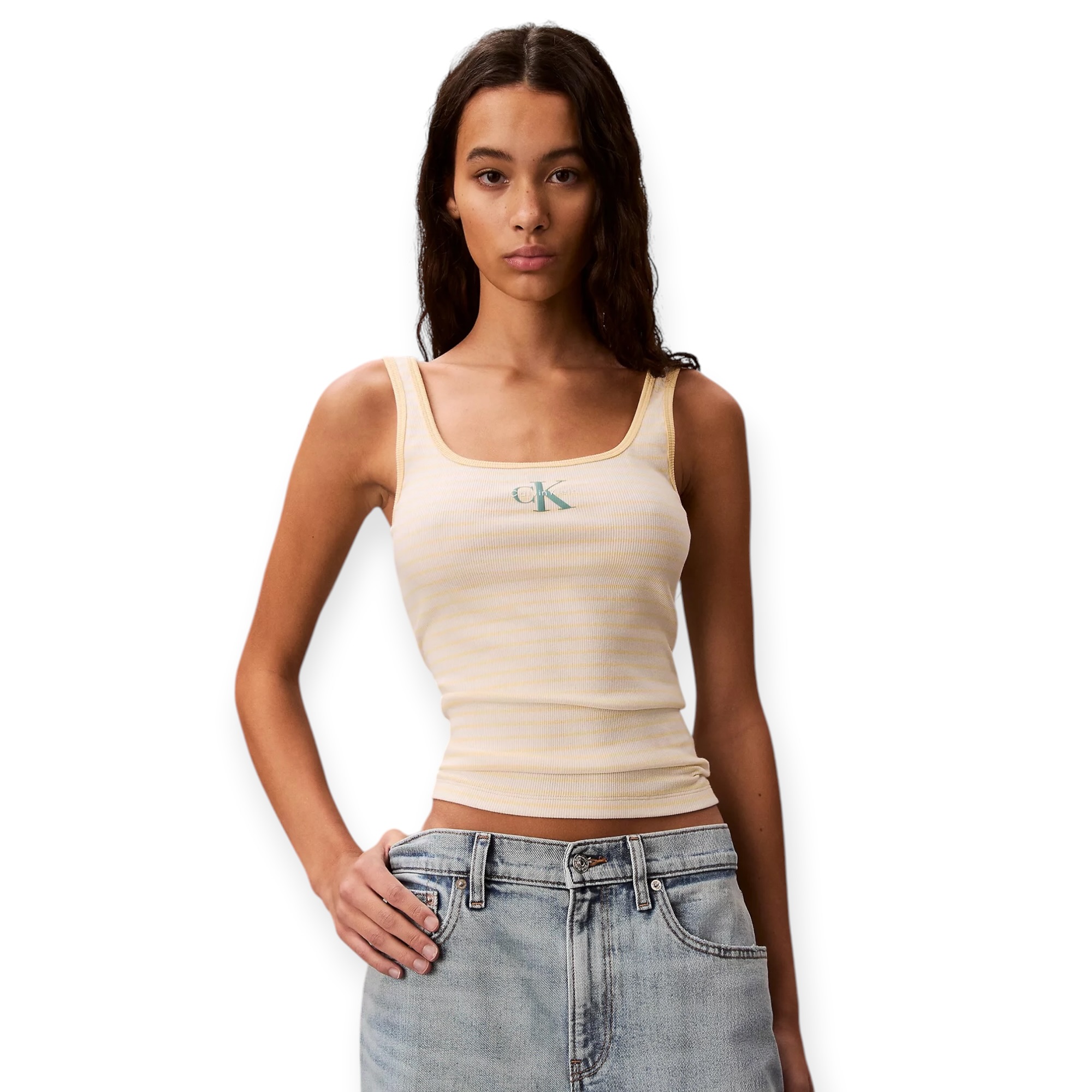 גופייה נשים CALVIN KLEIN STRIPED TANK