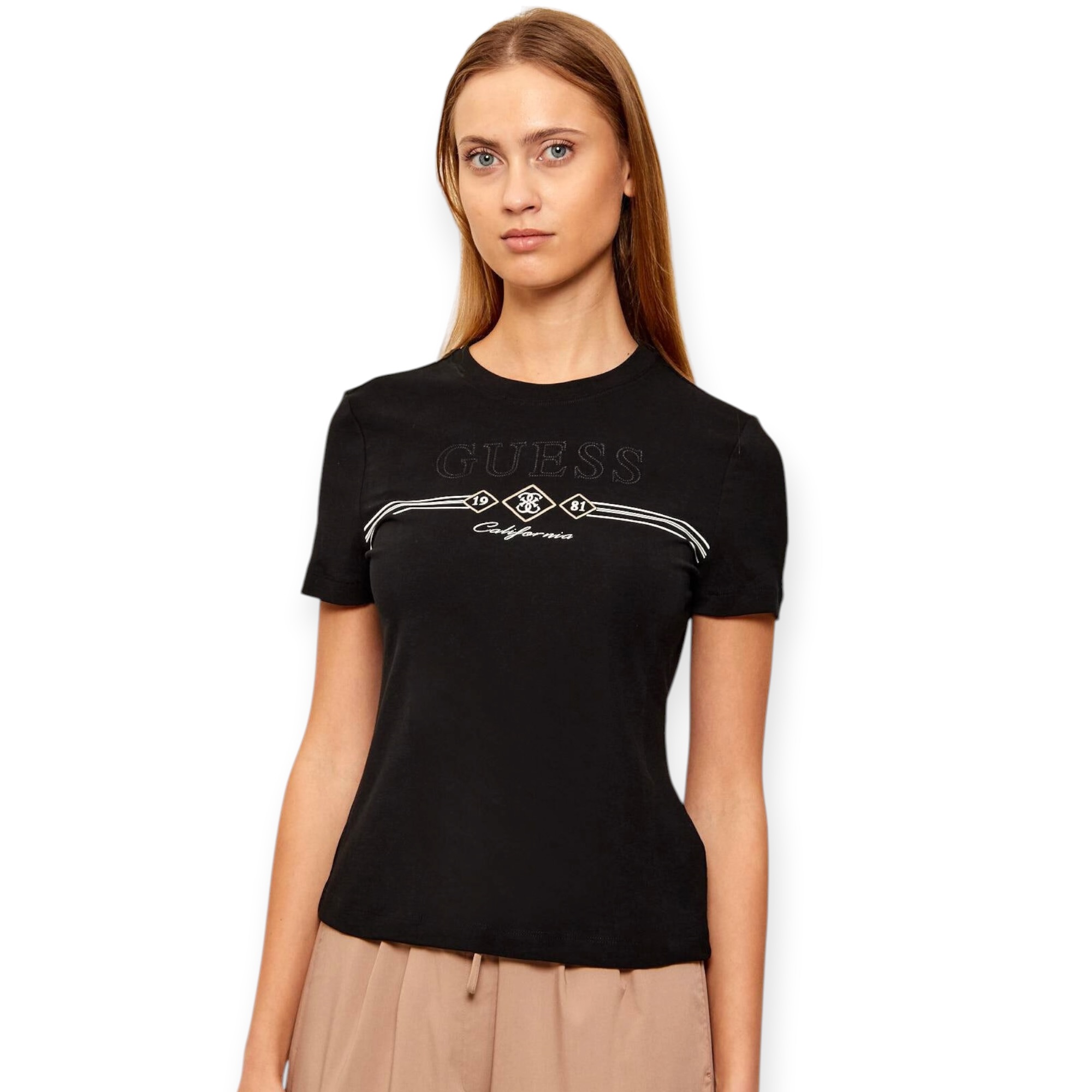 חולצה נשים GUESS FEBE TEE חולצה נשים GUESS FEBE TEE