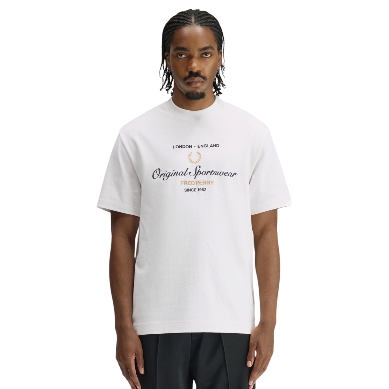 חולצה גברים FRED PERRY OVERSIZE TEE SHIRT