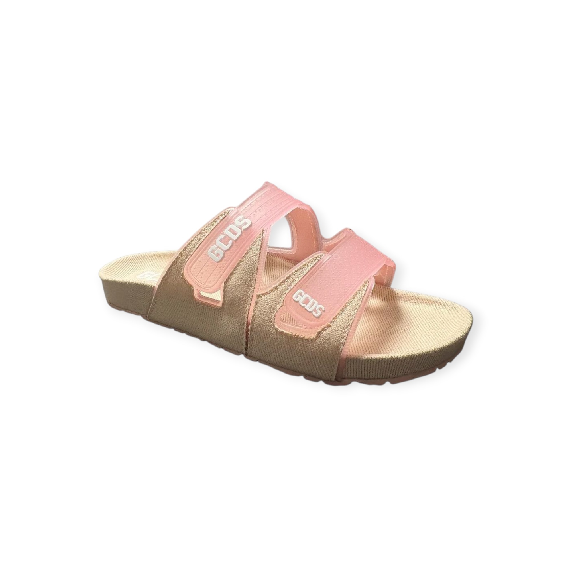 נעלי נשים מכירה מוקדמת צפי הגעה 21.4.26 GCDS WOMEN SLIDERS DENIM FLAT