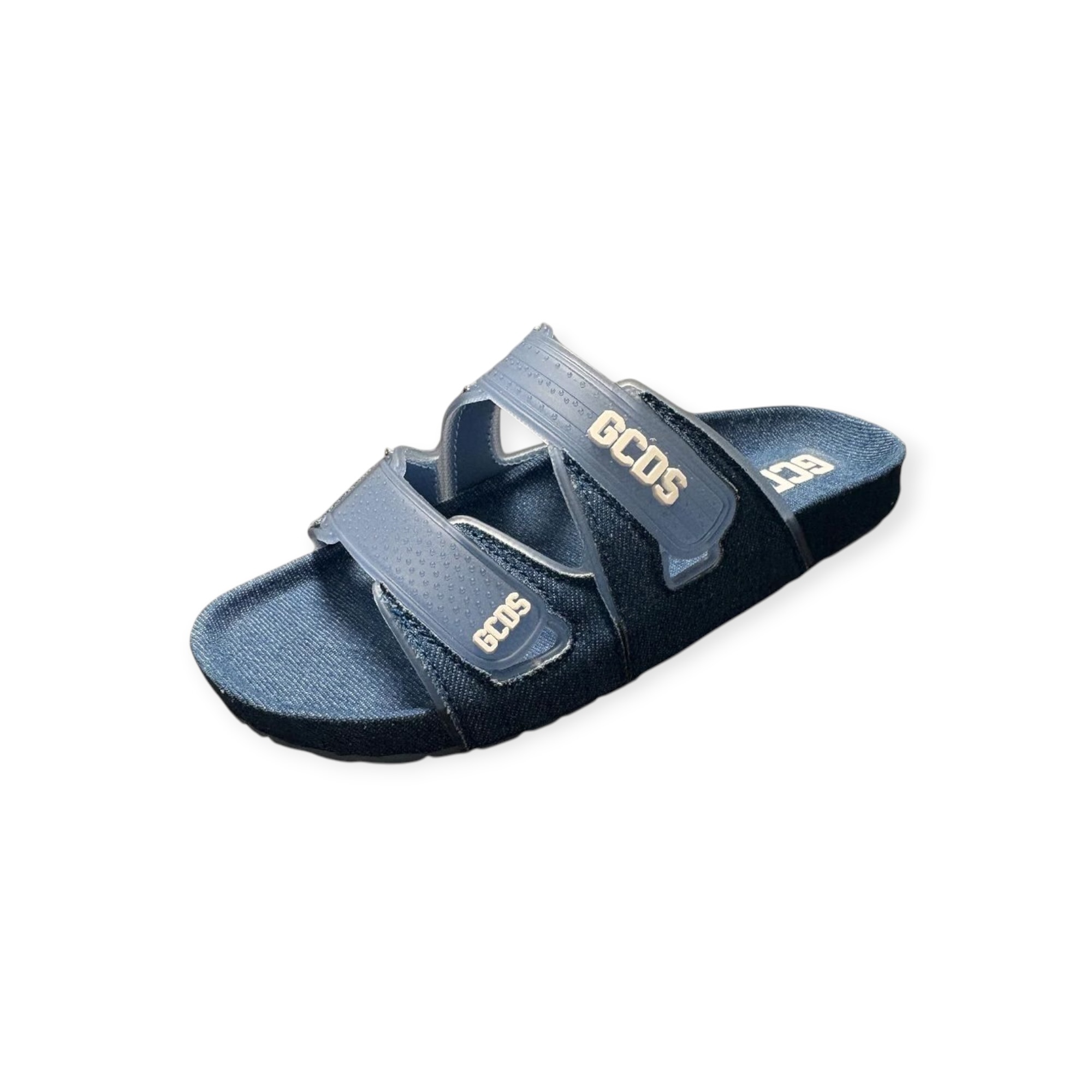 נעלי נשים מכירה מוקדמת צפי הגעה 21.4.26 GCDS WOMEN SLIDERS DENIM FLAT