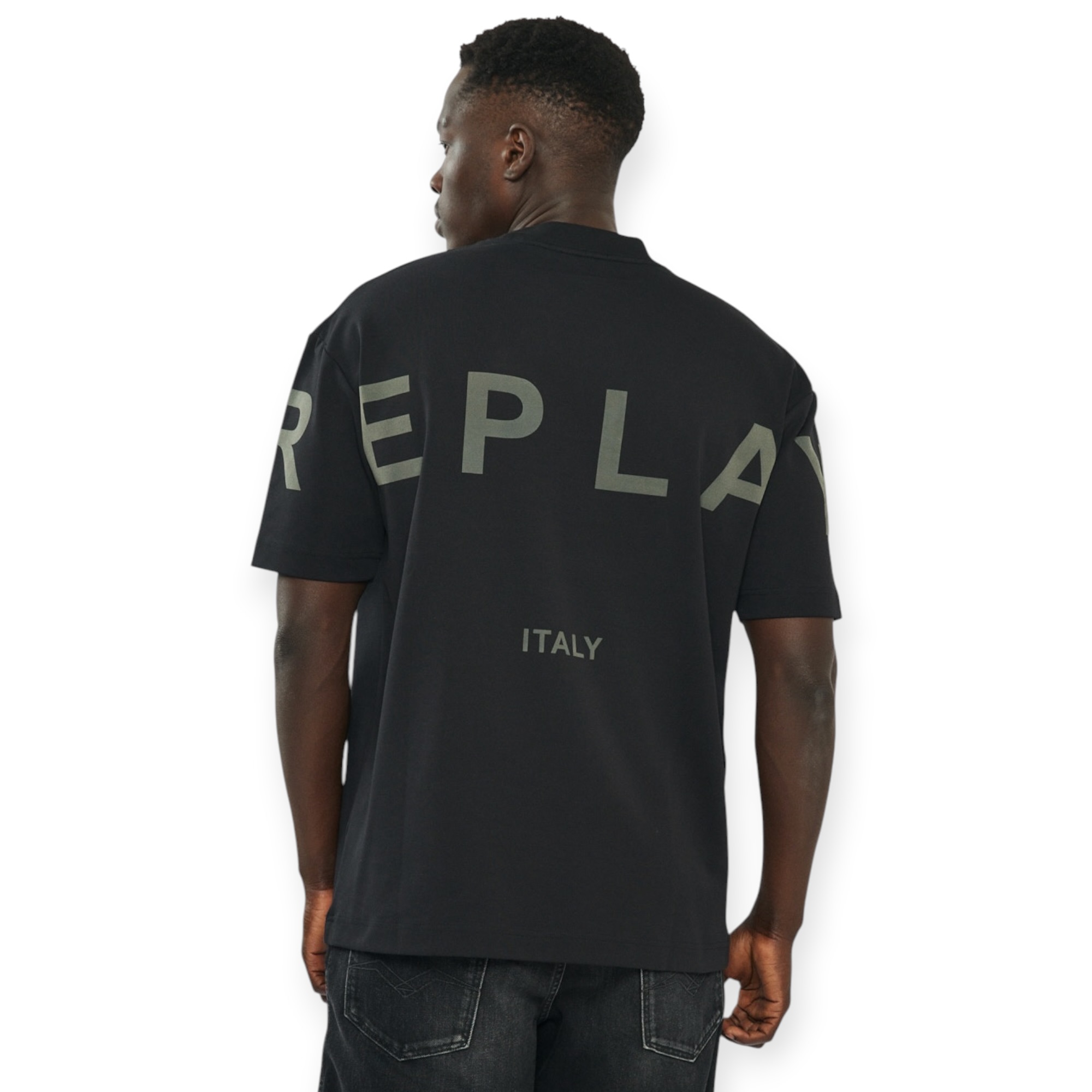 חולצה גברים REPLAY AMMONIA OS SS SHIRT