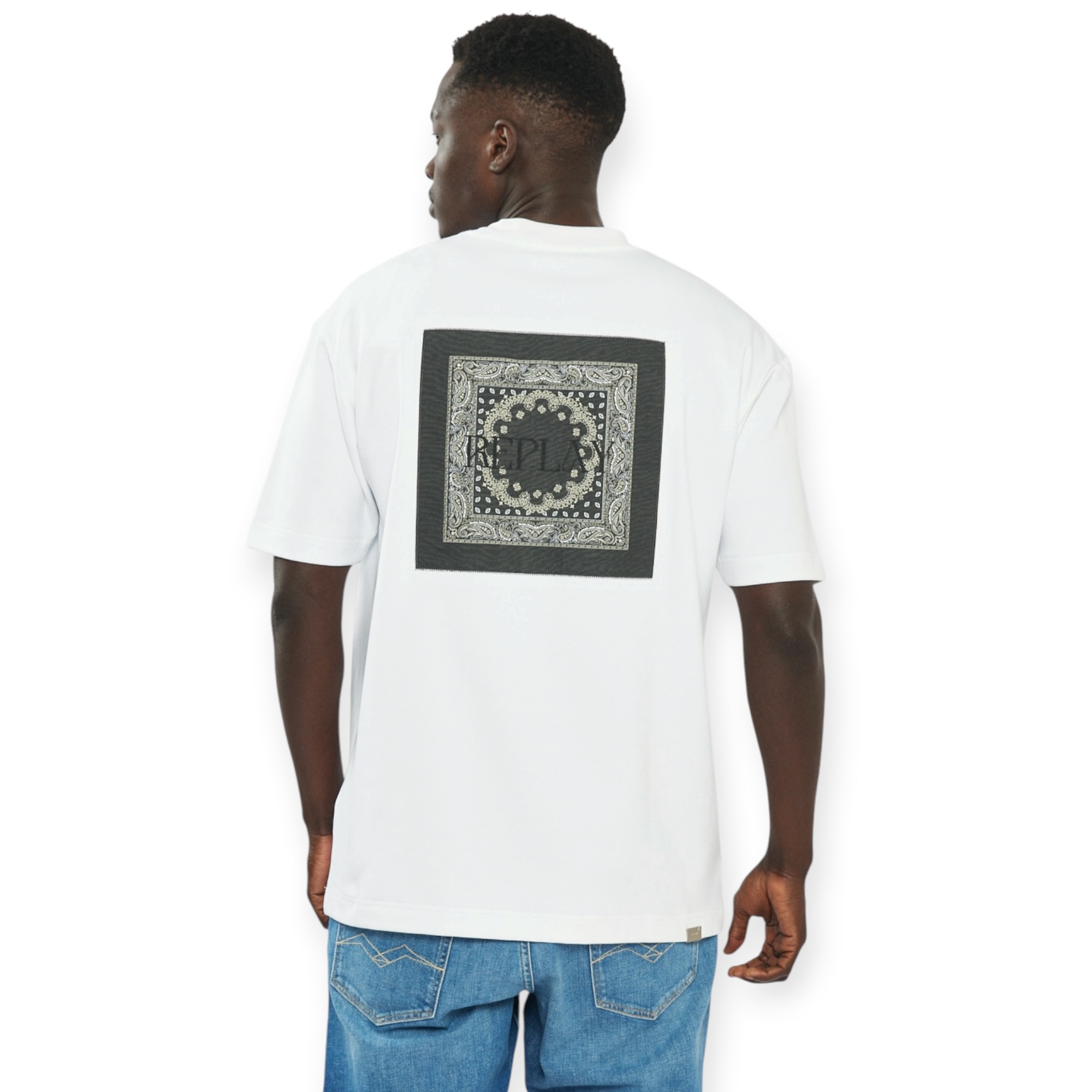 חולצה גברים REPLAY AMMONIA OS SS SHIRT