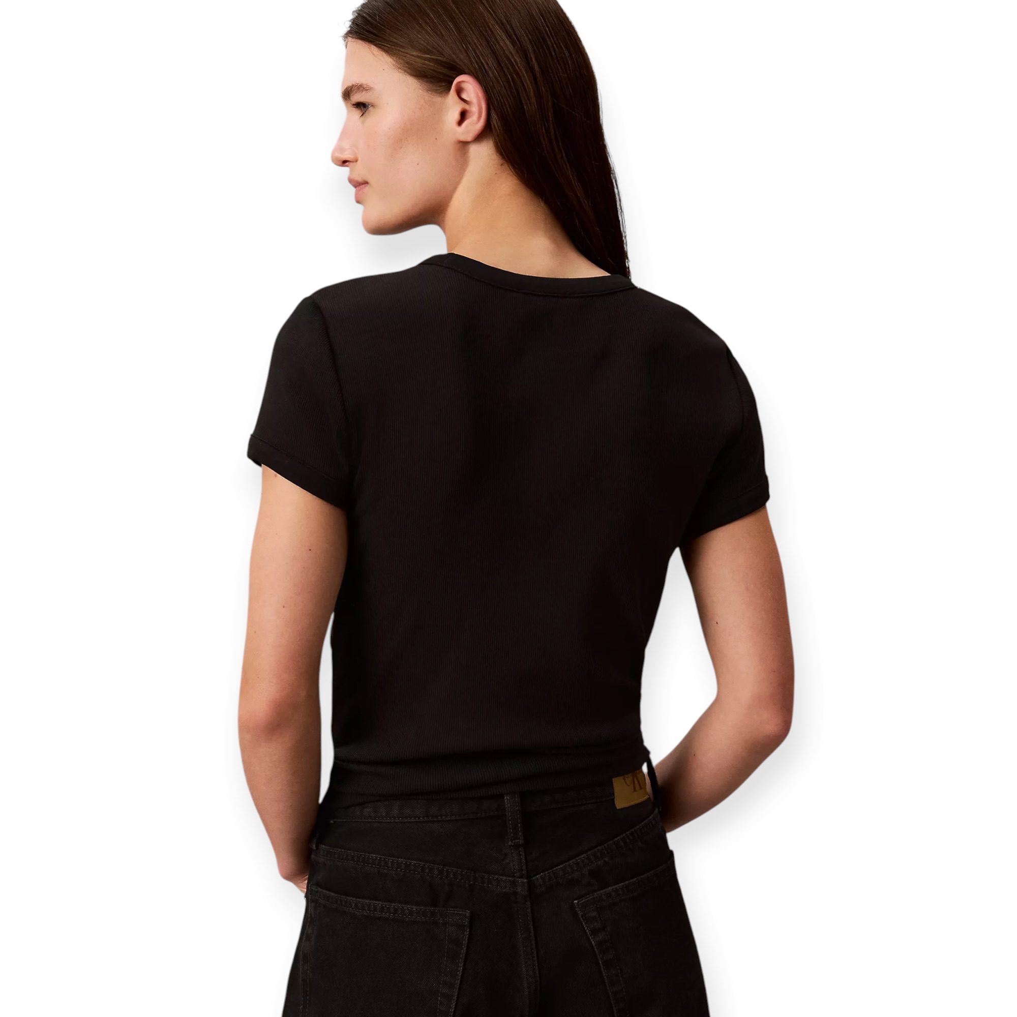 חולצה CALVIN KLEIN RIB BABY TEE
