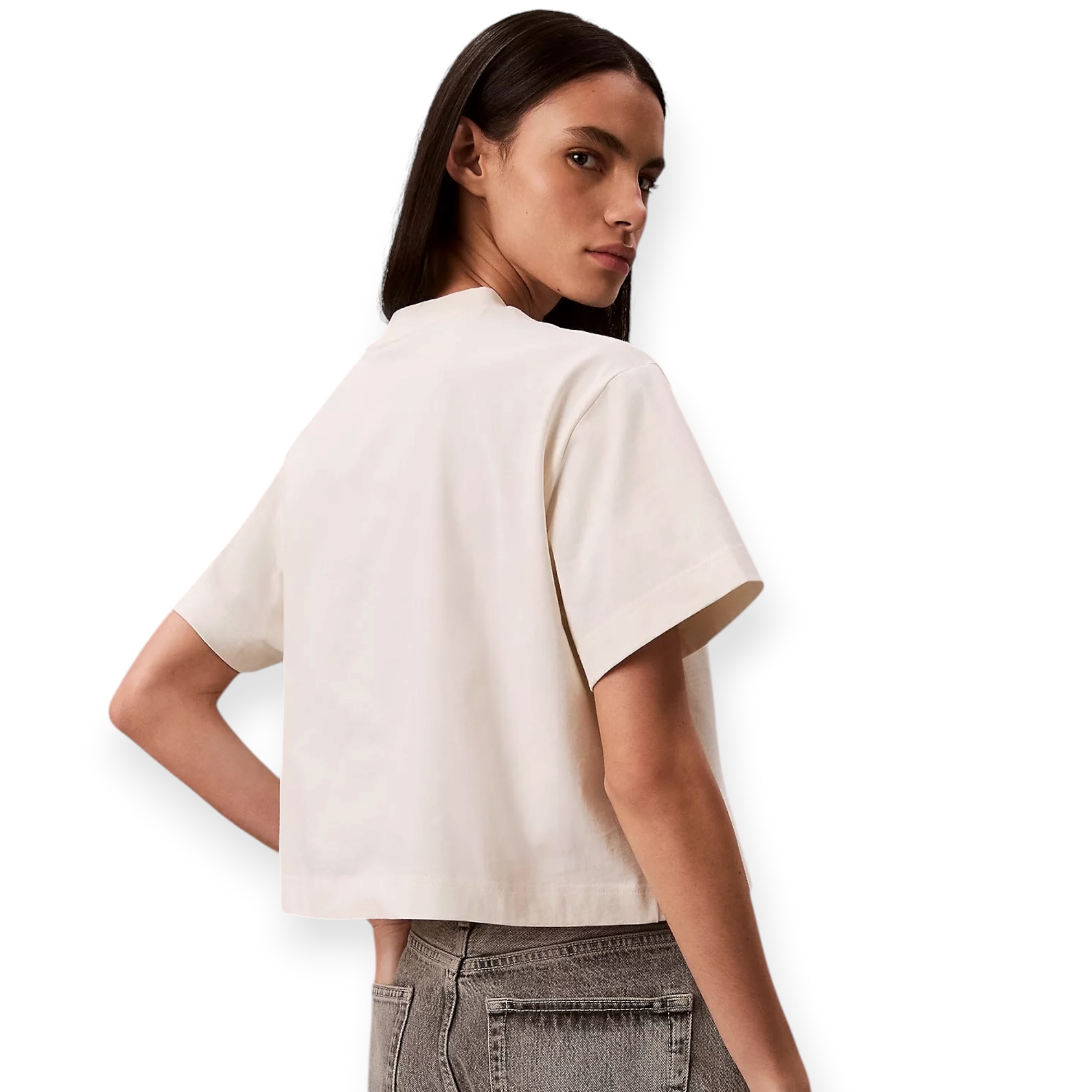 חולצה CALVIN KLEIN CROPPED BOXY TEE