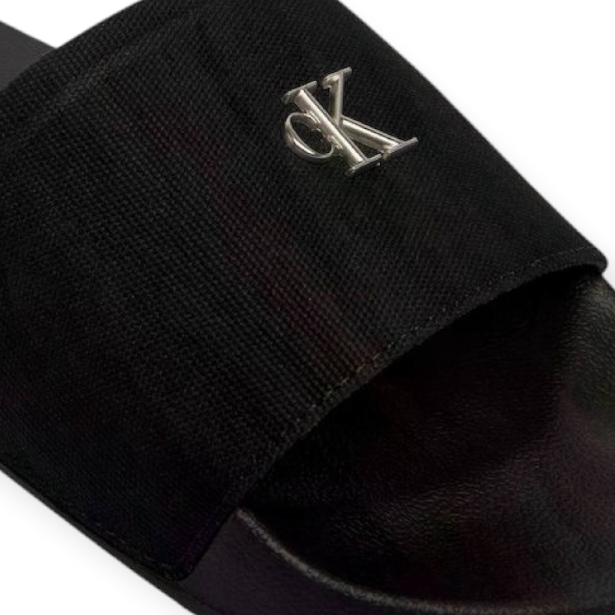 נעלי CALVIN KLEIN ESS SLIDE CANVAS