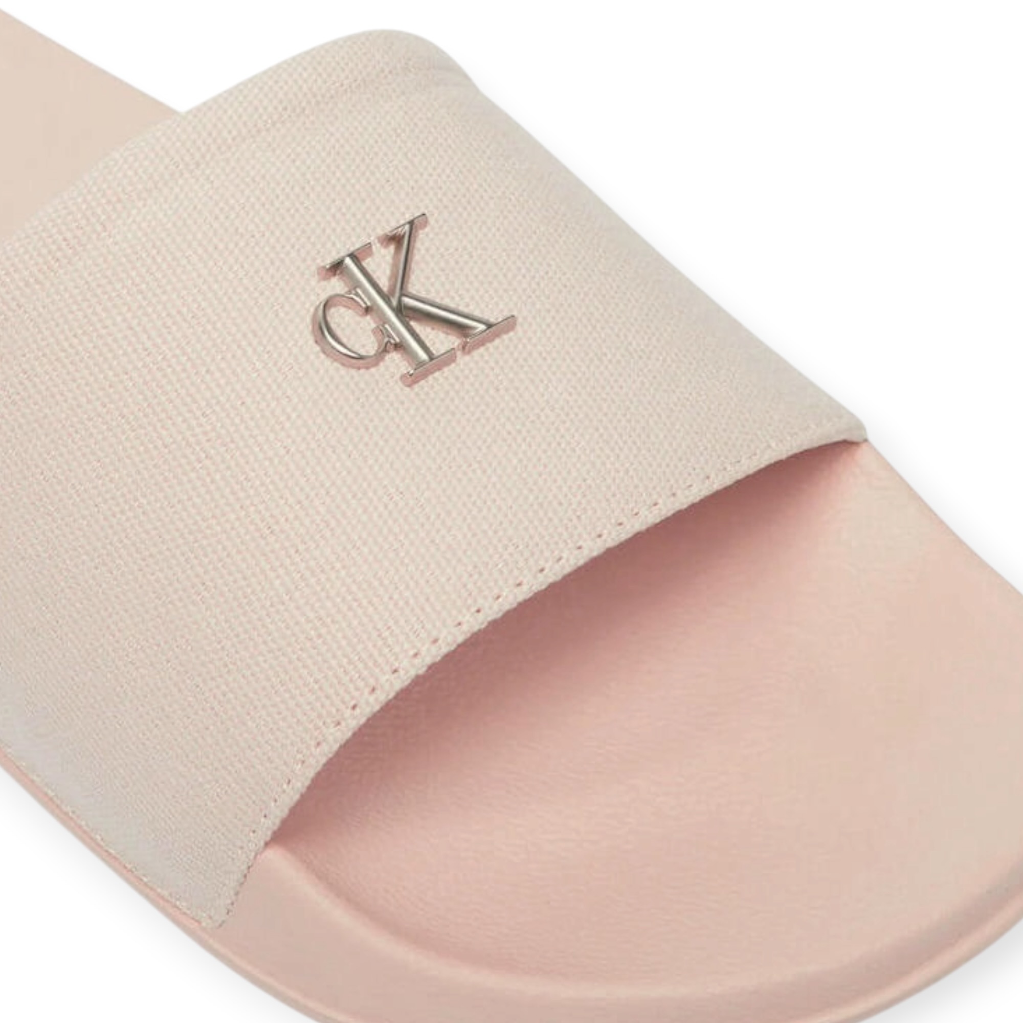 נעלי CALVIN KLEIN ESS SLIDE CANVAS