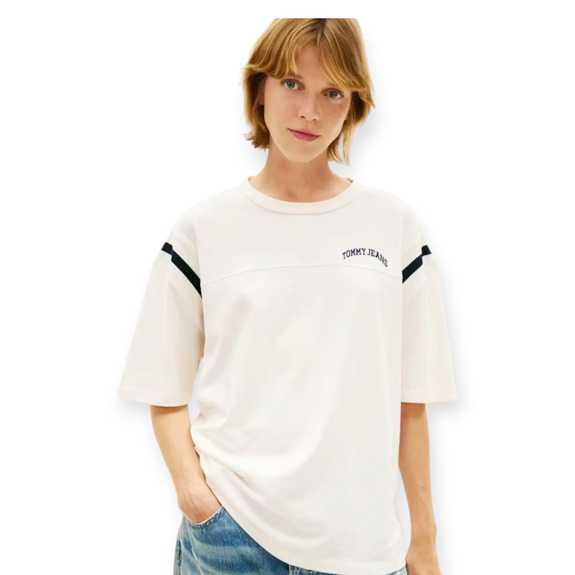 חולצה נשים TOMMY HILFIGER OVER SIZE  TEE