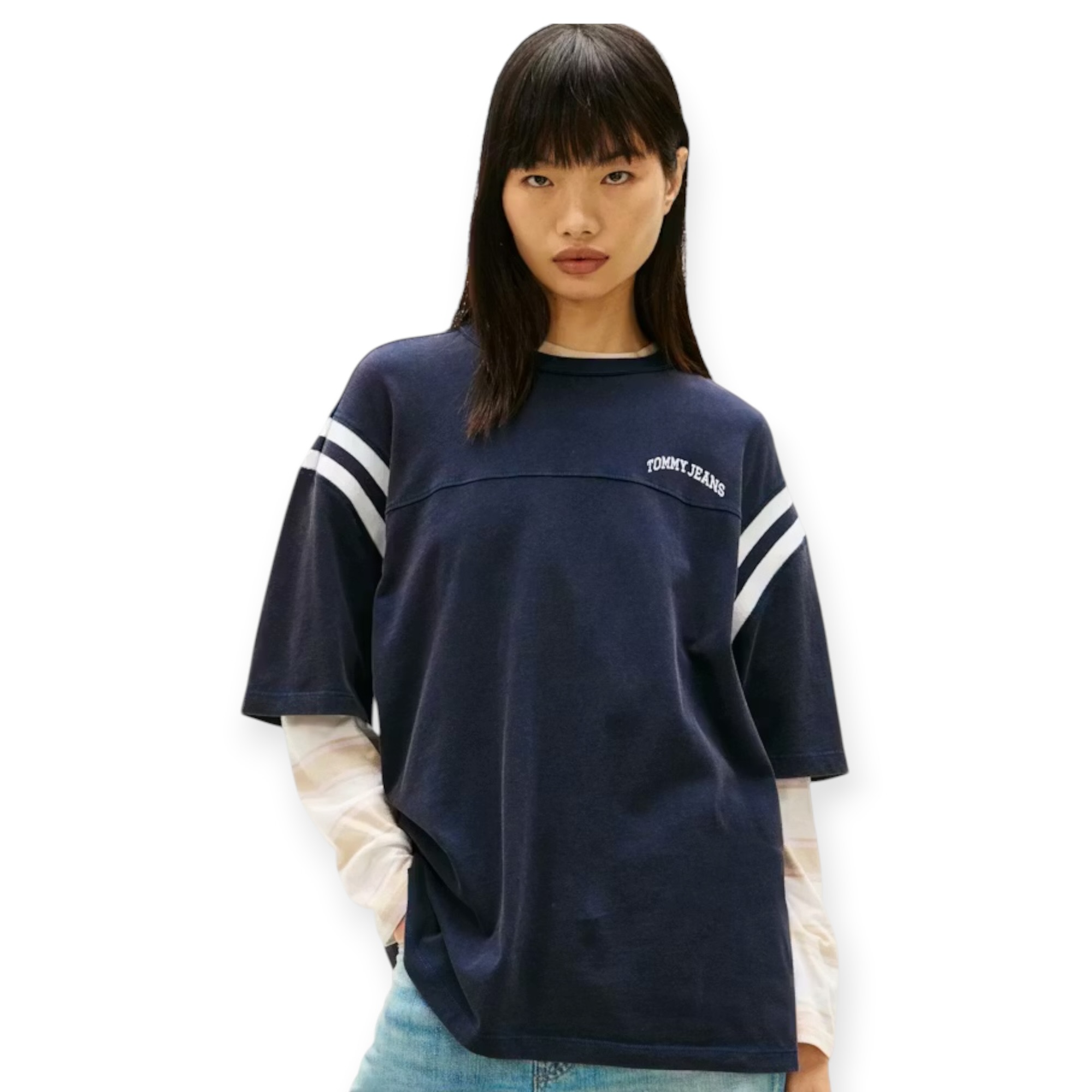 חולצה נשים TOMMY HILFIGER OVER SIZE  TEE
