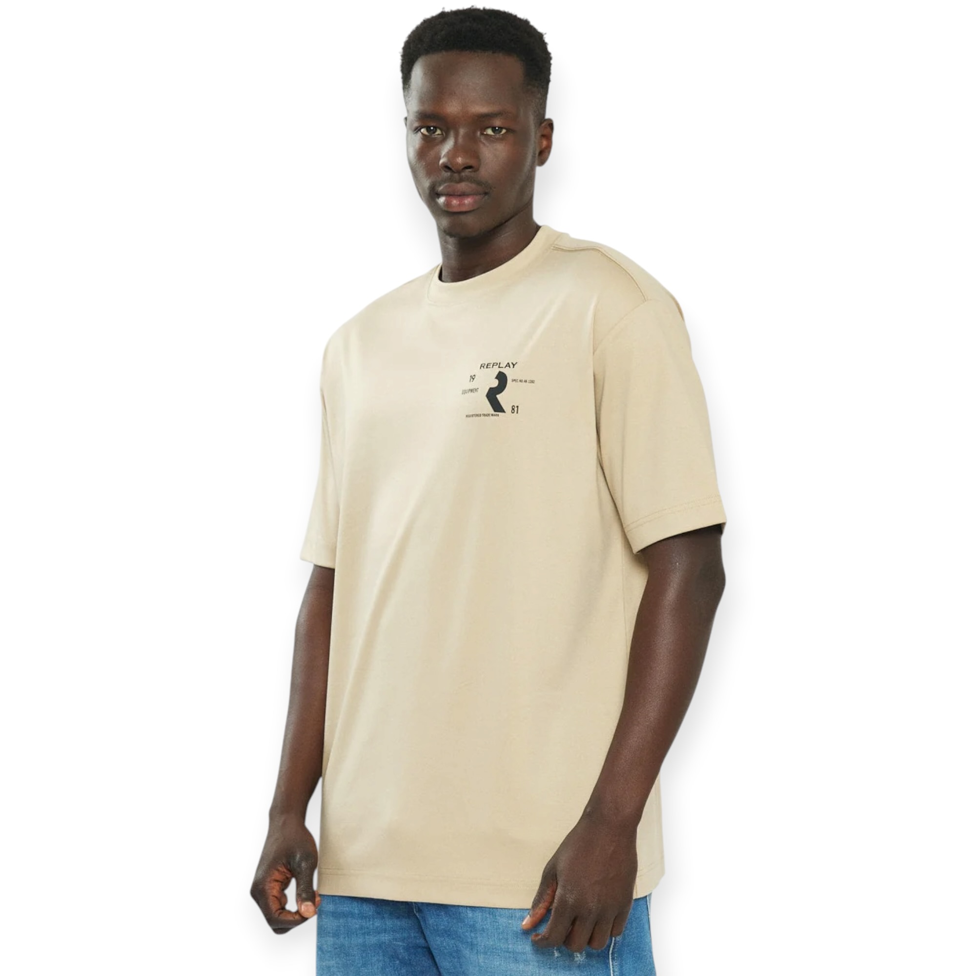 חולצה גברים REPLAY AMMONIA OS SS SHIRT