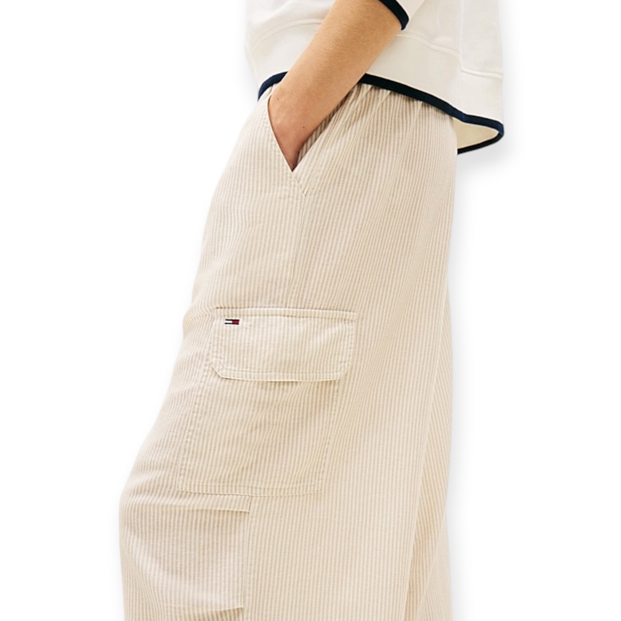 מכנס TOMMY HILFIGER LOW RISE LINEN PANT