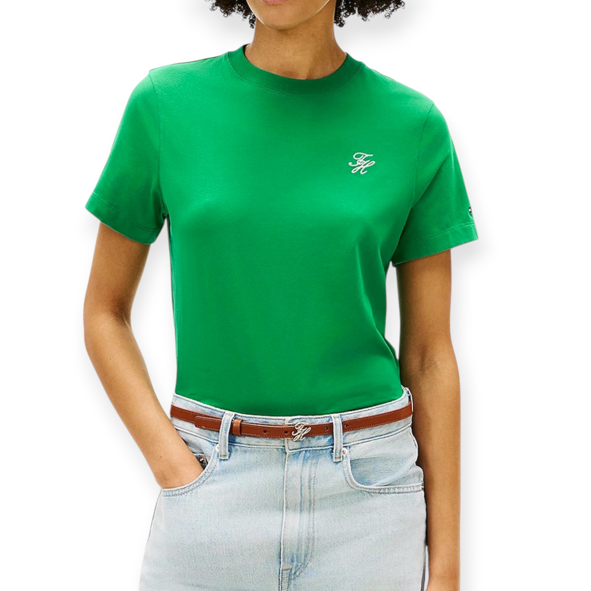 חולצה TOMMY HILFIGER SCRIPT REG TEE חולצה TOMMY HILFIGER SCRIPT REG TEE