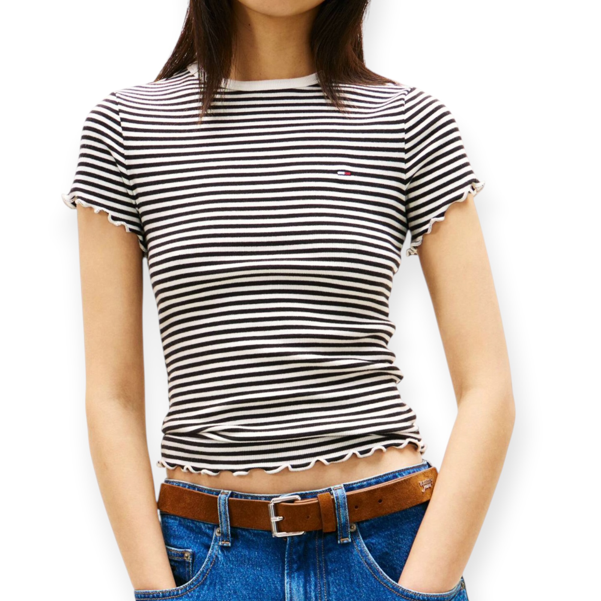 חולצה TOMMY HILFIGER SLIM RIB TEE