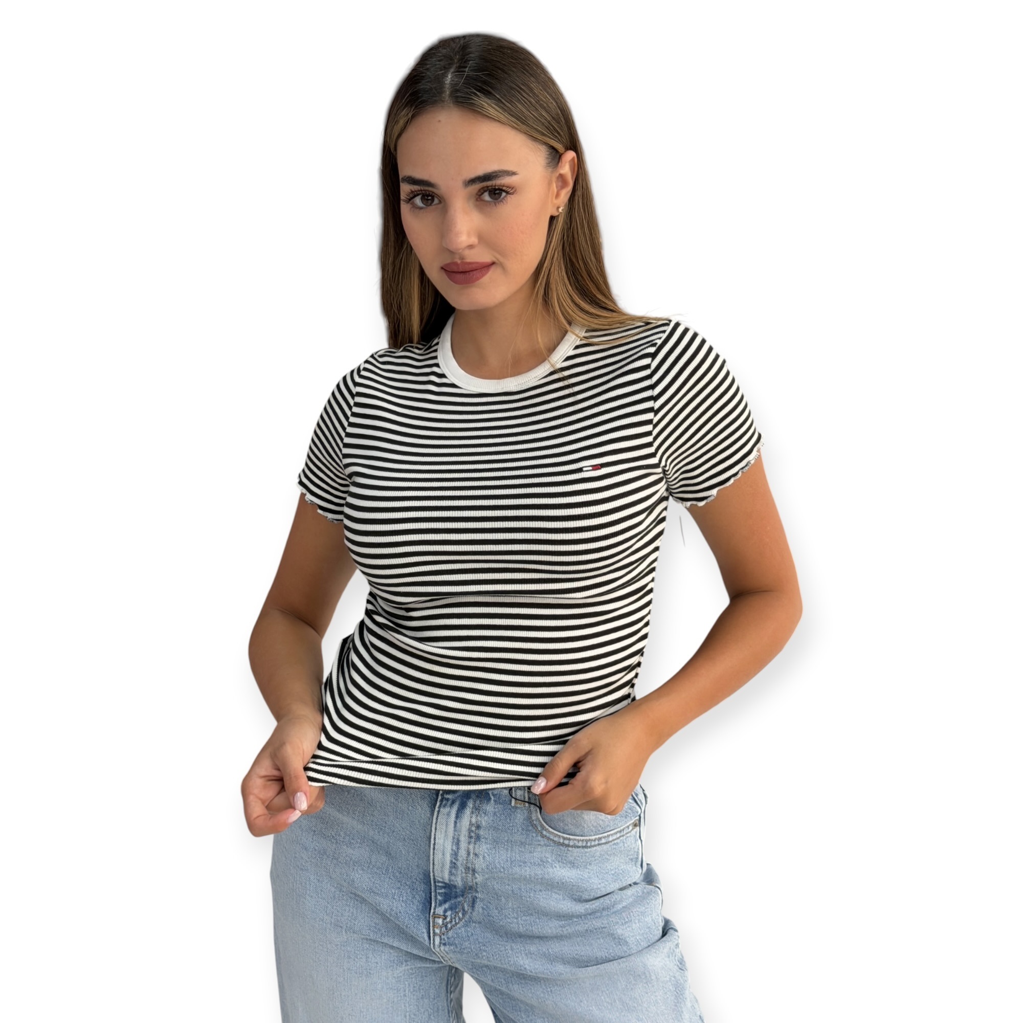 חולצה TOMMY HILFIGER SLIM RIB TEE