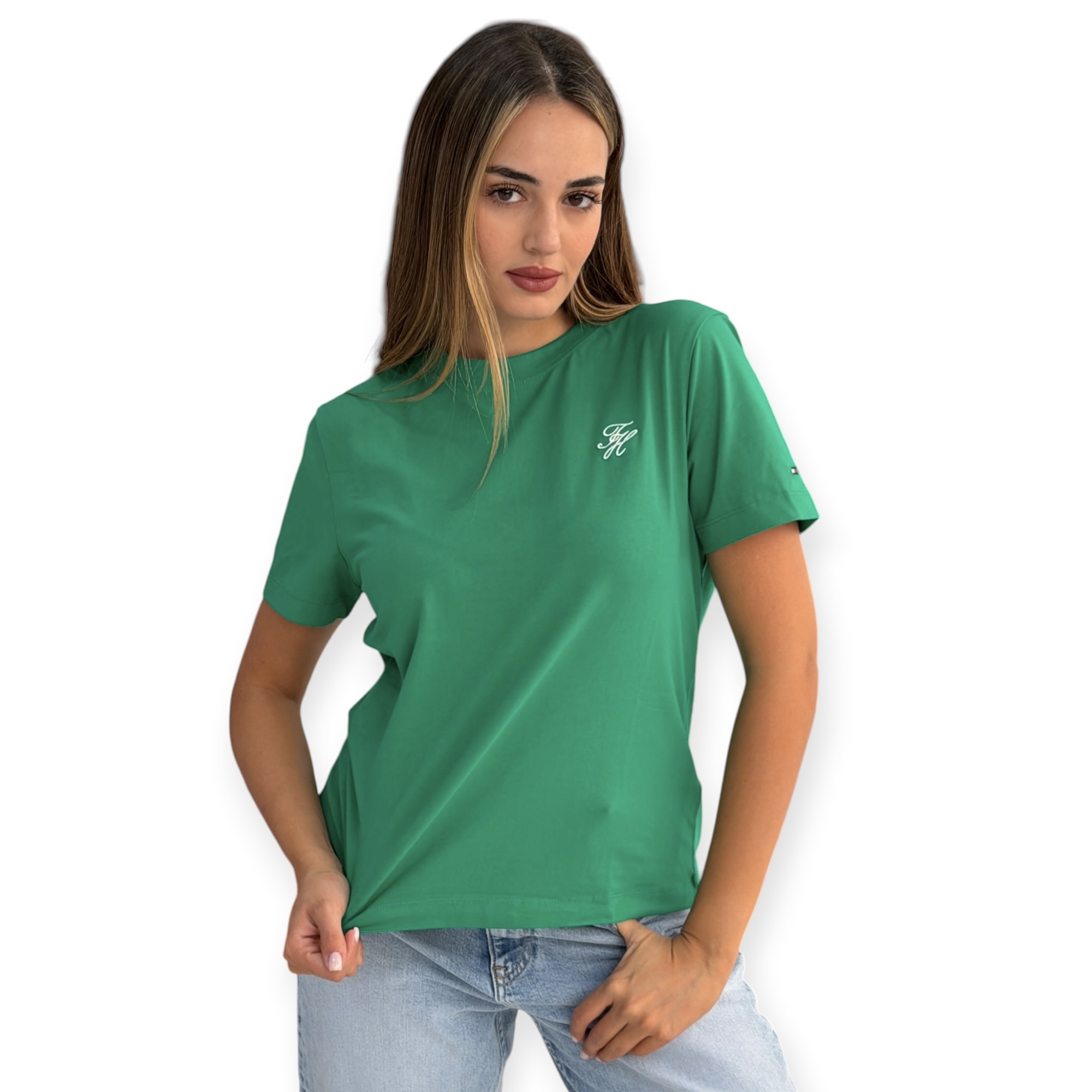 חולצה TOMMY HILFIGER SCRIPT REG TEE