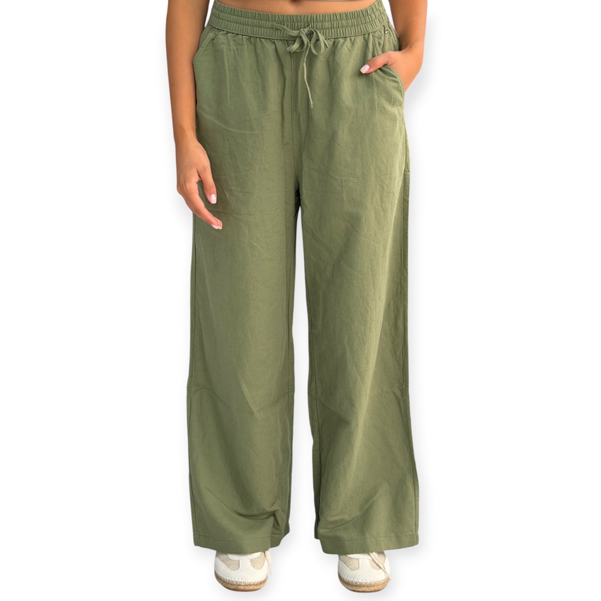מכנס TOMMY HILFIGER TJW LINEN PANT מכנס TOMMY HILFIGER TJW LINEN PANT