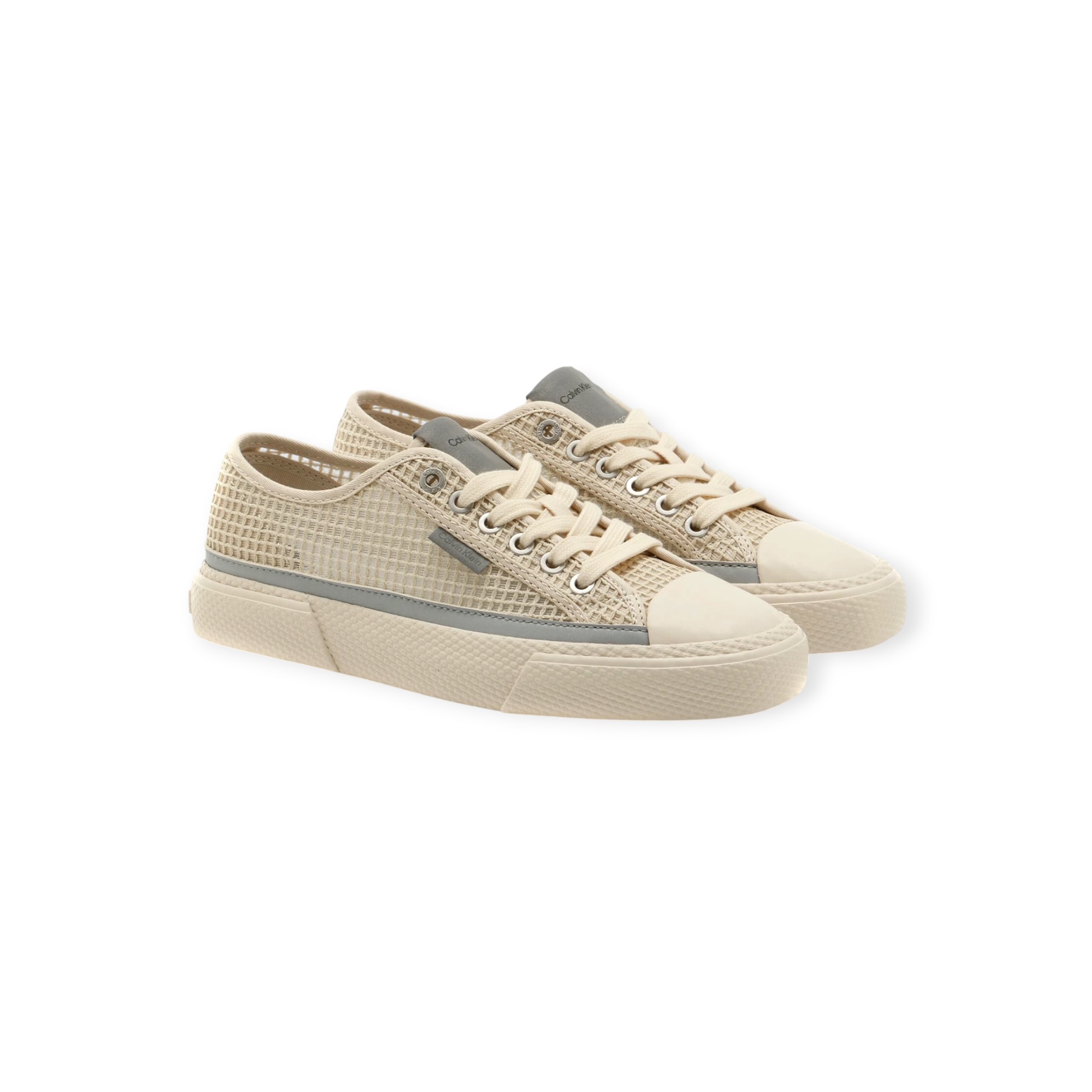 נעלי CALVIN KLEIN CHUNKY VULC LACEUP RAFFIA נעלי CALVIN KLEIN CHUNKY VULC LACEUP RAFFIA