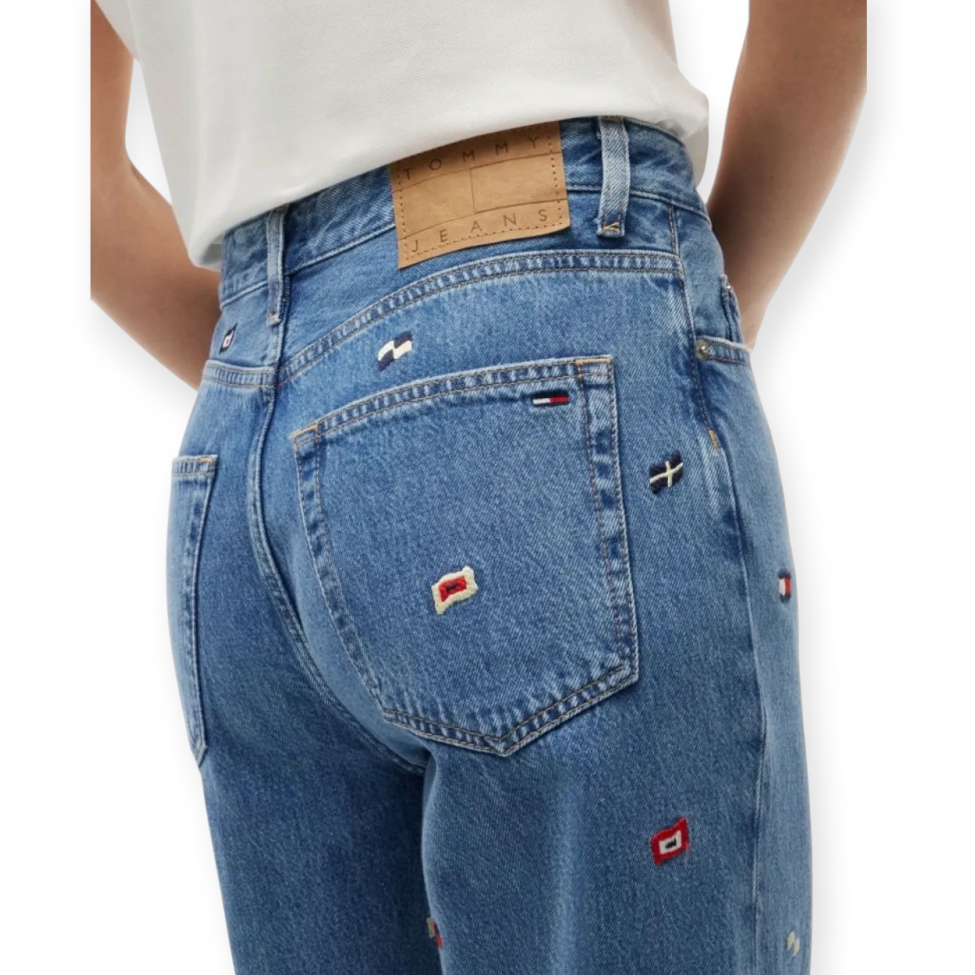 גינס נשים TOMMY HILFIGER HIGH RISE SLIM STRAGHTJEANS