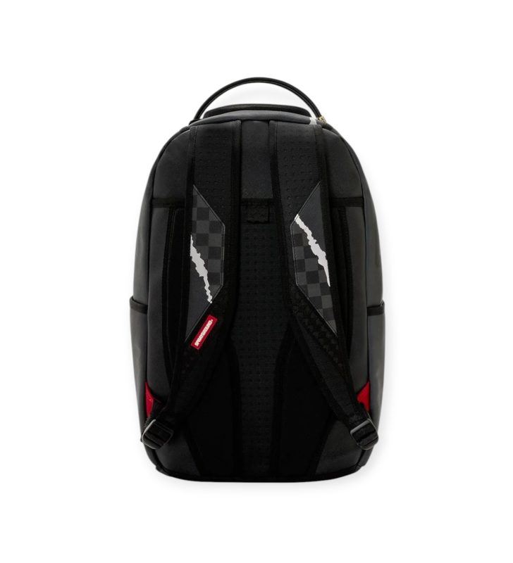 Sprayground Paper Rip תיק גב SPRAYGROUND CENTER RIP REVEALING GRAY CHECK BACKPACK - ZICO Fashion