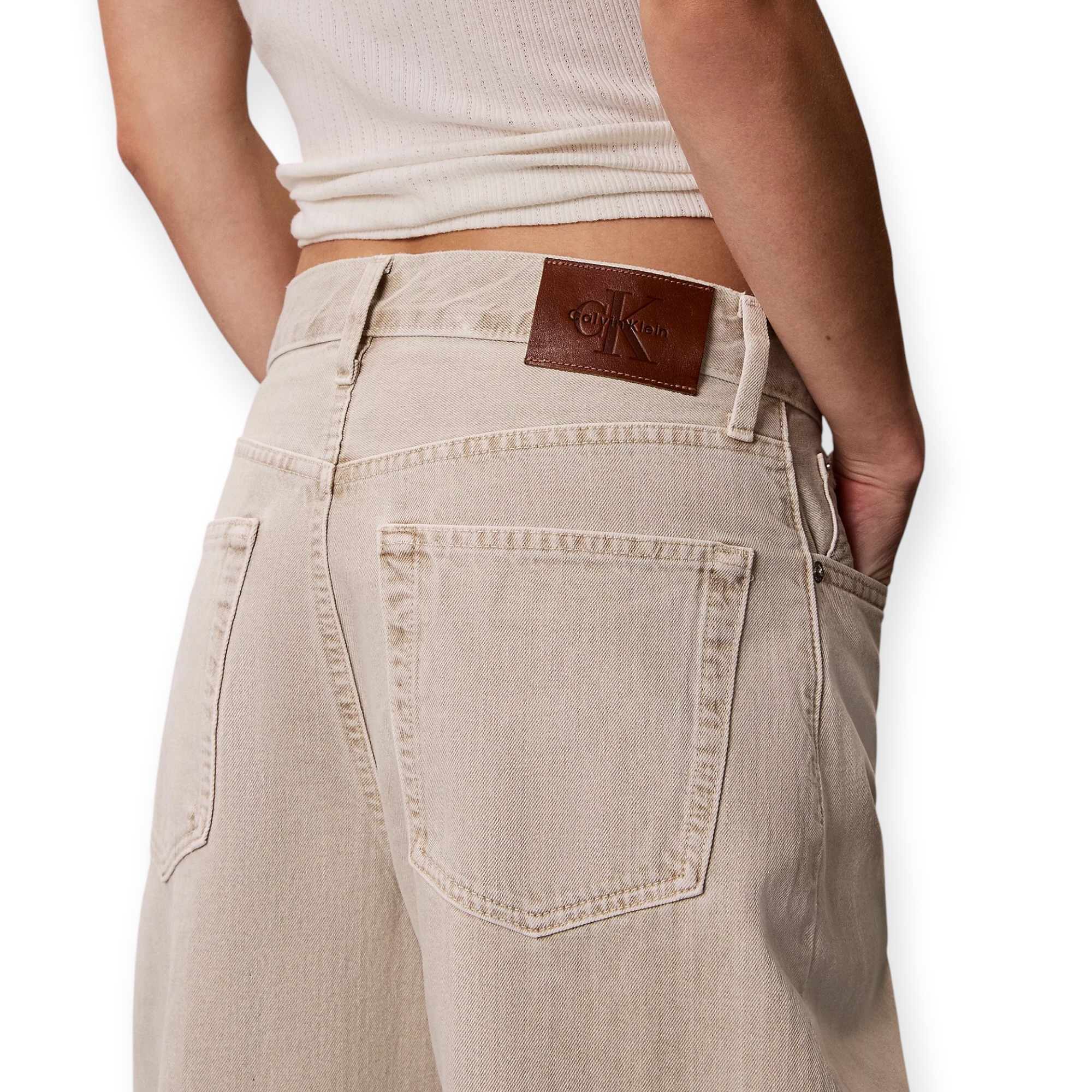 גינס נשים CLVIN KLEIN RELAXED BARREL JEAN JEANS