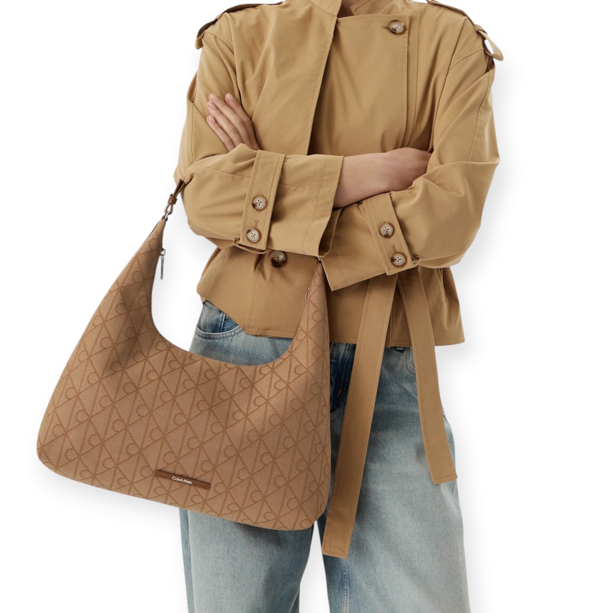תיק נשים CALVIN KLEIN JACQUARD SHOULDER BAG