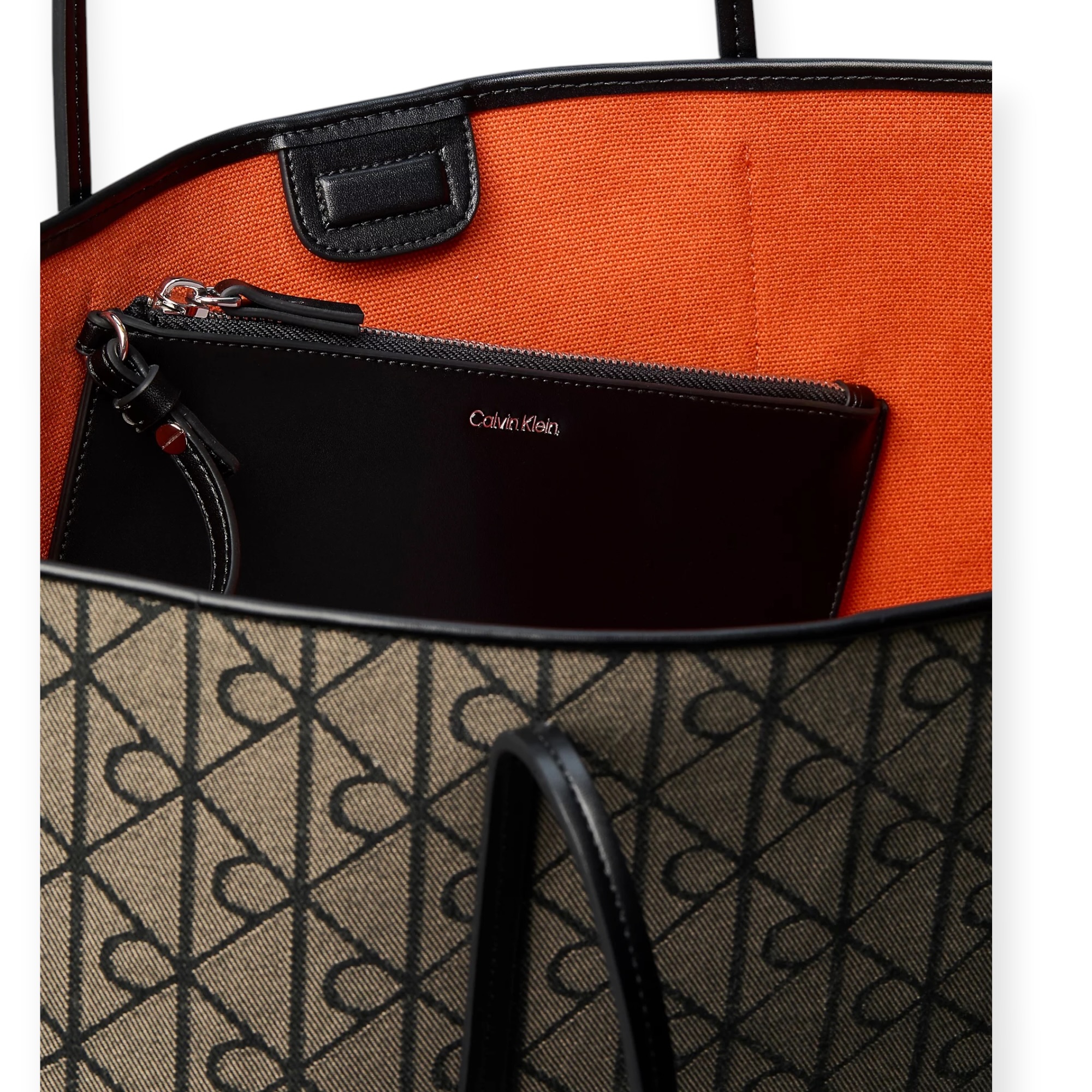 תיק נשים CALVIN KLEIN JACQUARD TOTE BAG תיק נשים CALVIN KLEIN JACQUARD TOTE BAG