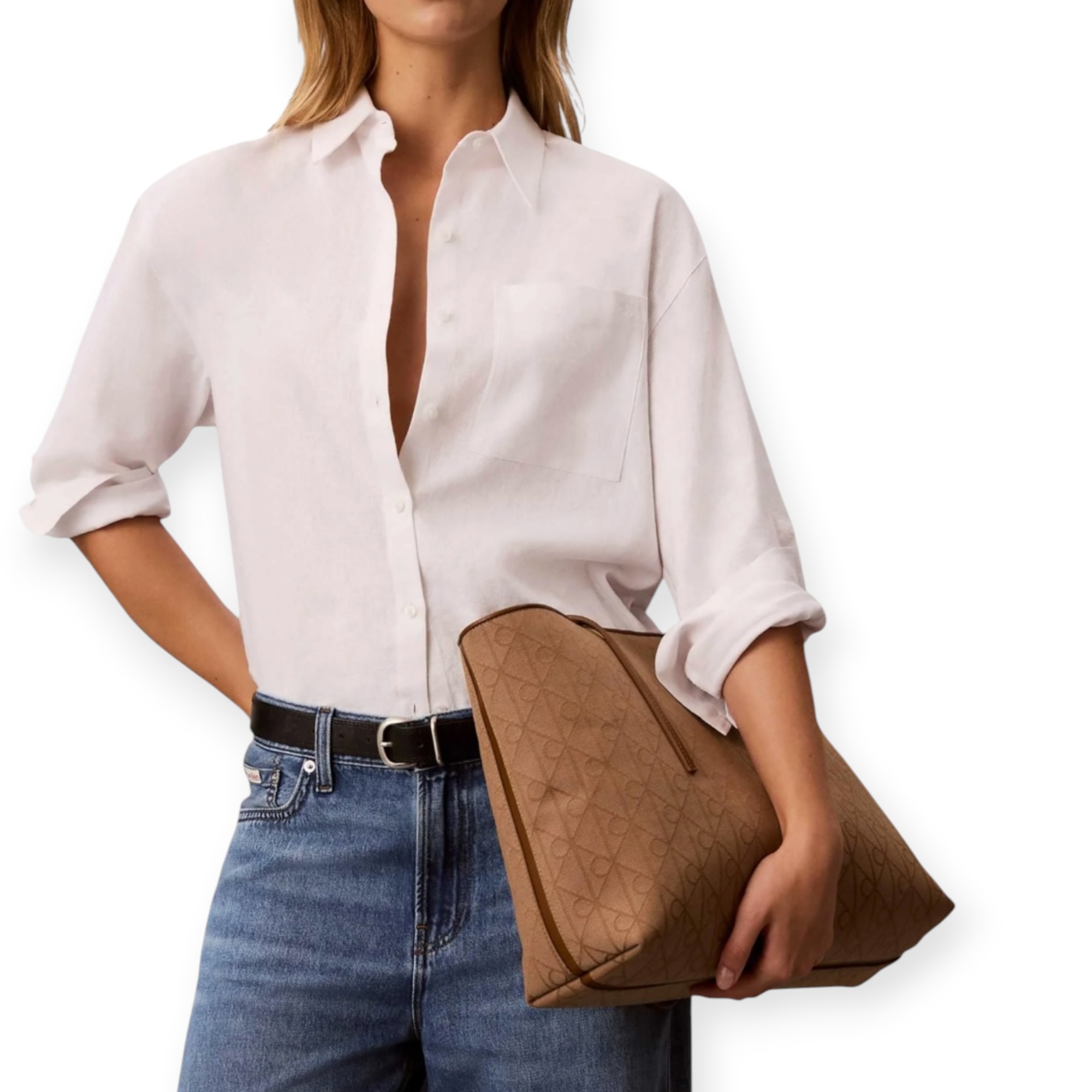 תיק נשים CALVIN KLEIN JACQUARD TOTE BAG תיק נשים CALVIN KLEIN JACQUARD TOTE BAG