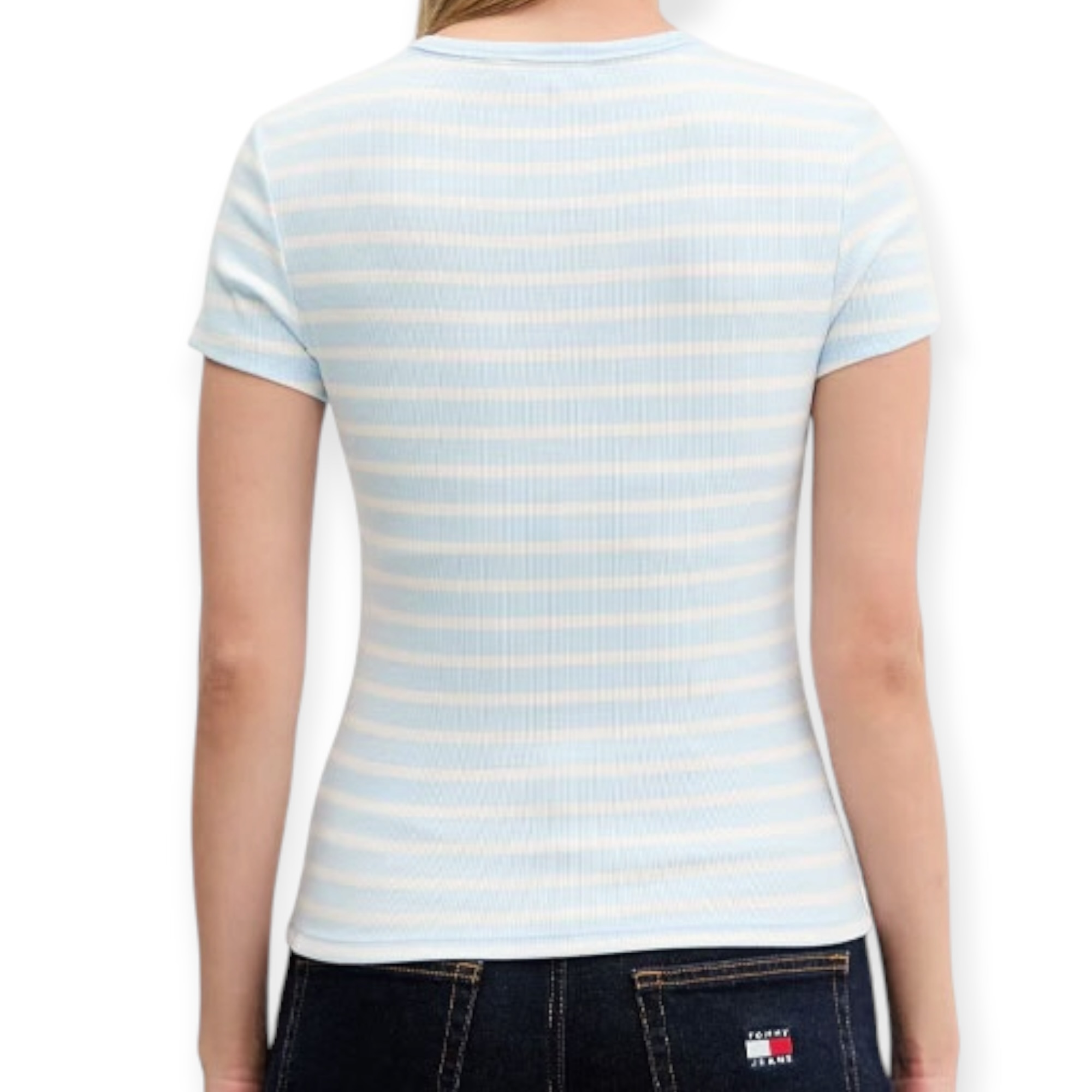 חולצה TOMMY HILFIGER SLIM BADGE RIB TEE