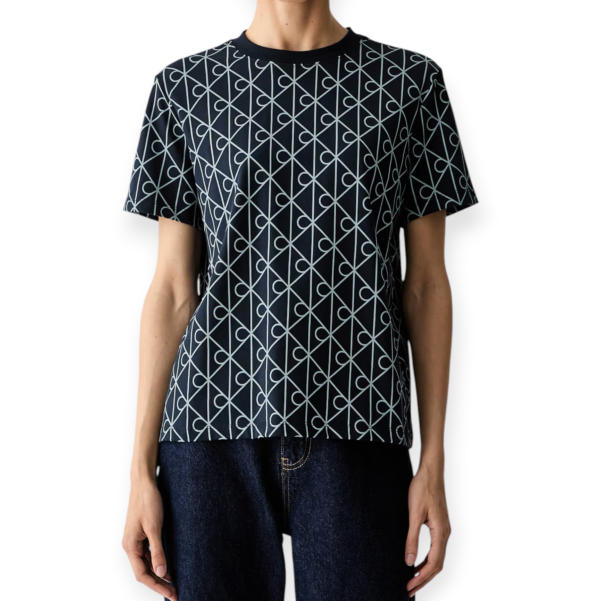 חולצה נשים CALVIN KLEIN CKASSIC AOP TEE