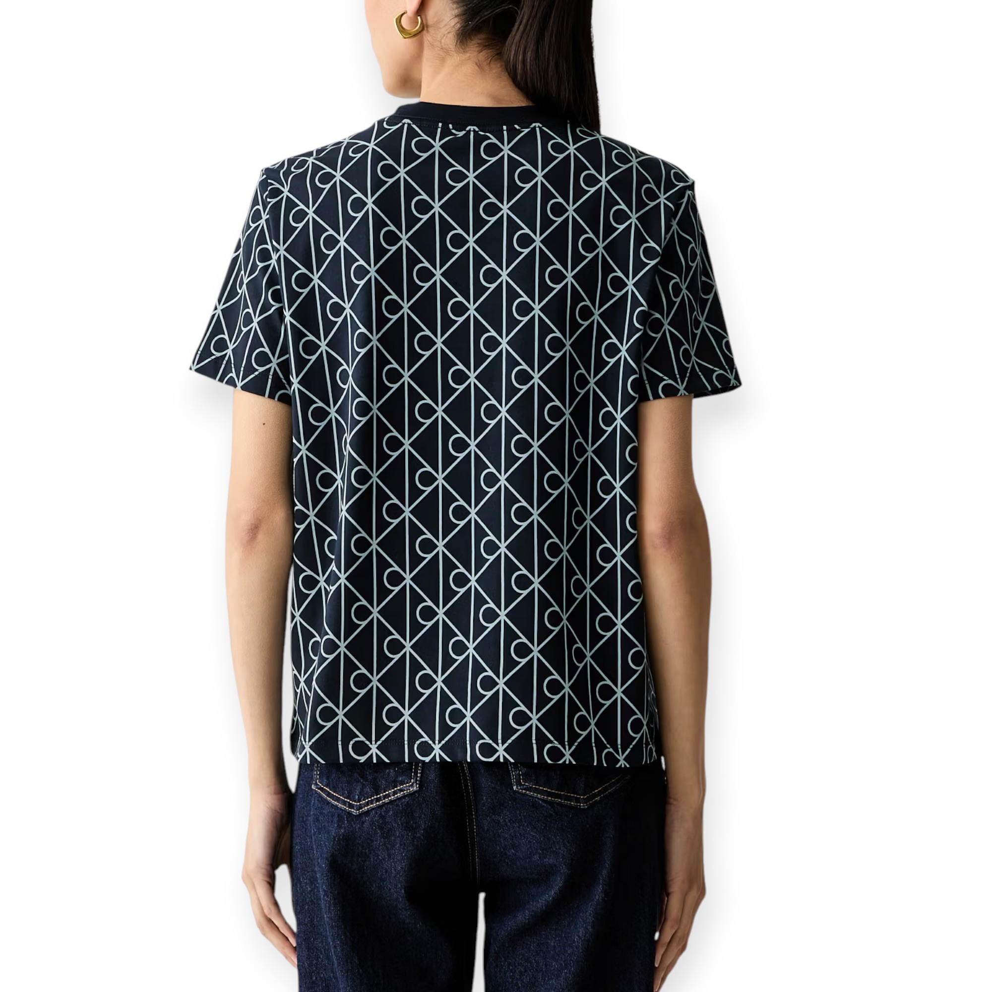 חולצה נשים CALVIN KLEIN CKASSIC AOP TEE