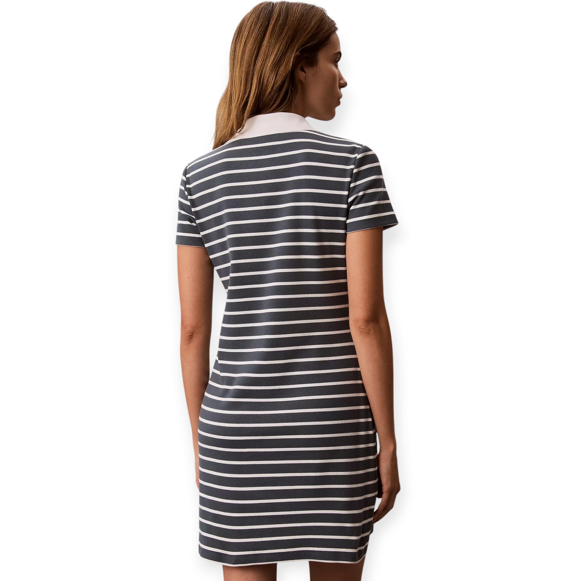 שמלה נשים CALVIN KLEIN POLO MINI DRESS שמלה נשים CALVIN KLEIN POLO MINI DRESS