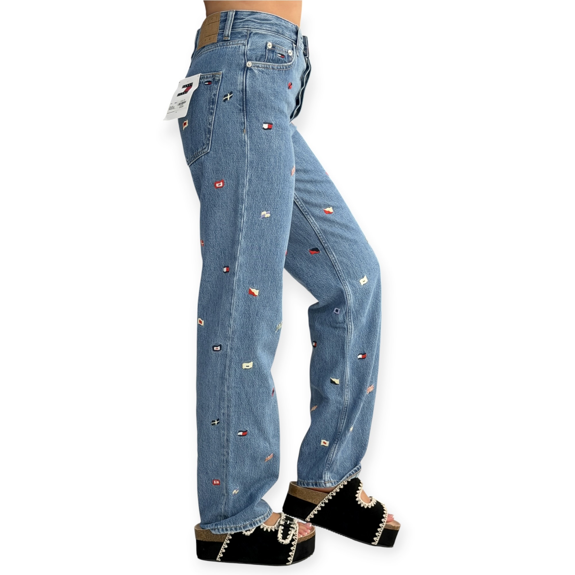 גינס נשים TOMMY HILFIGER HIGH RISE SLIM STRAGHTJEANS