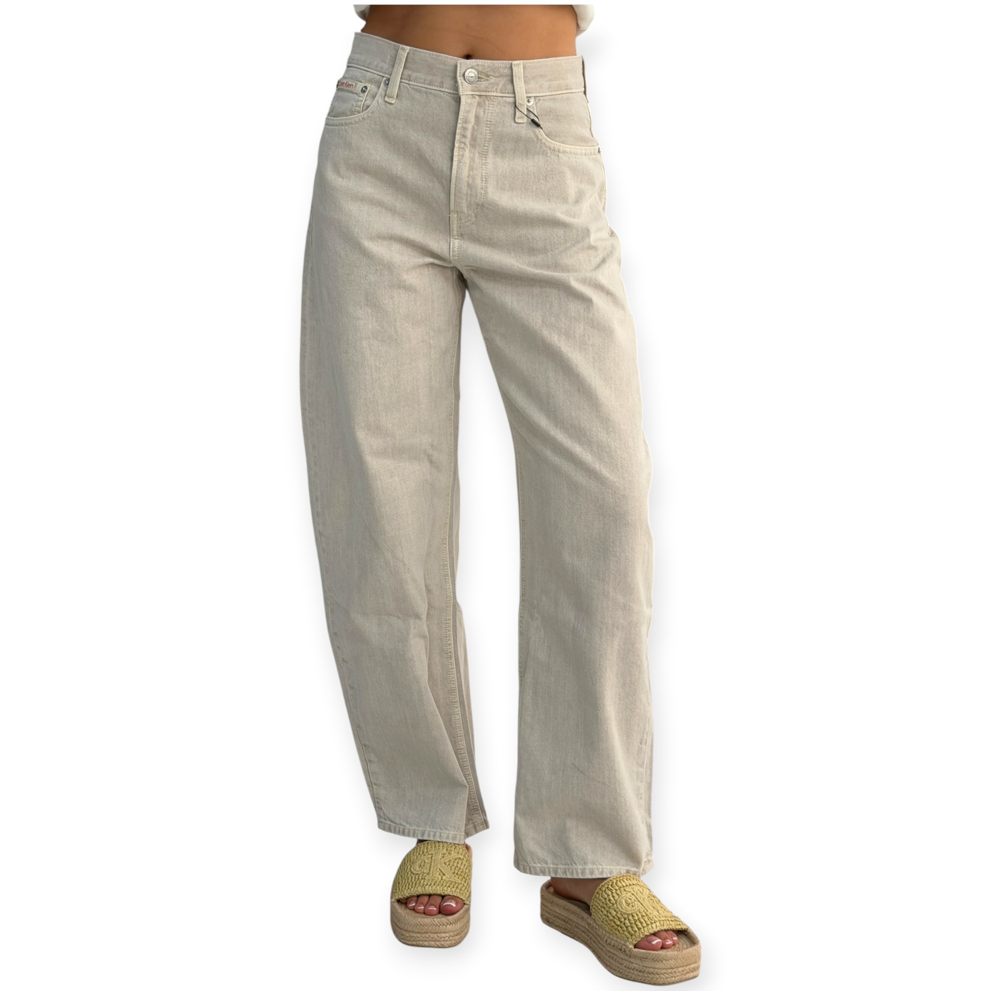 גינס נשים CLVIN KLEIN RELAXED BARREL JEAN JEANS