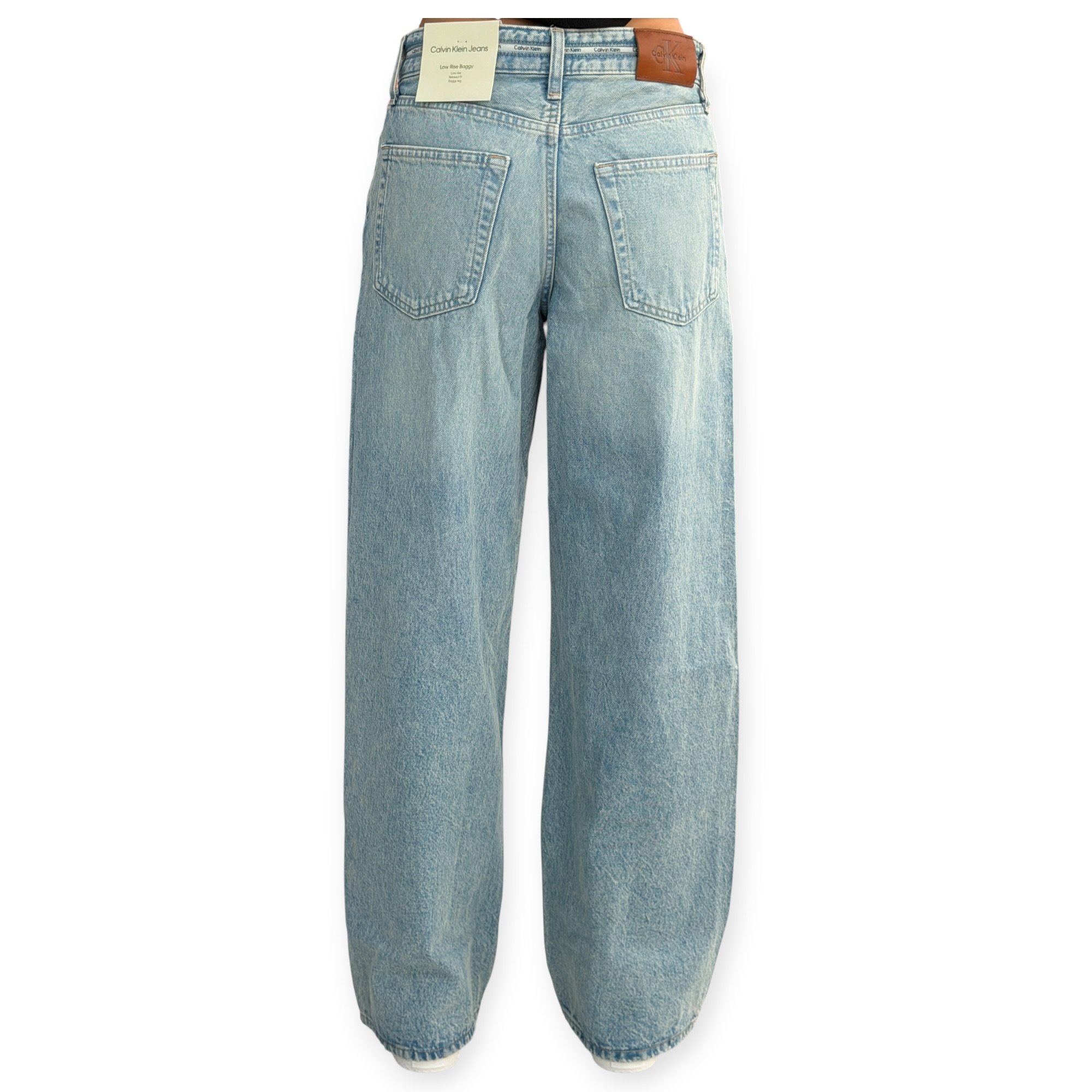 גינס נשים CLVIN KLEIN LOW RISE BAGGY JEANS
