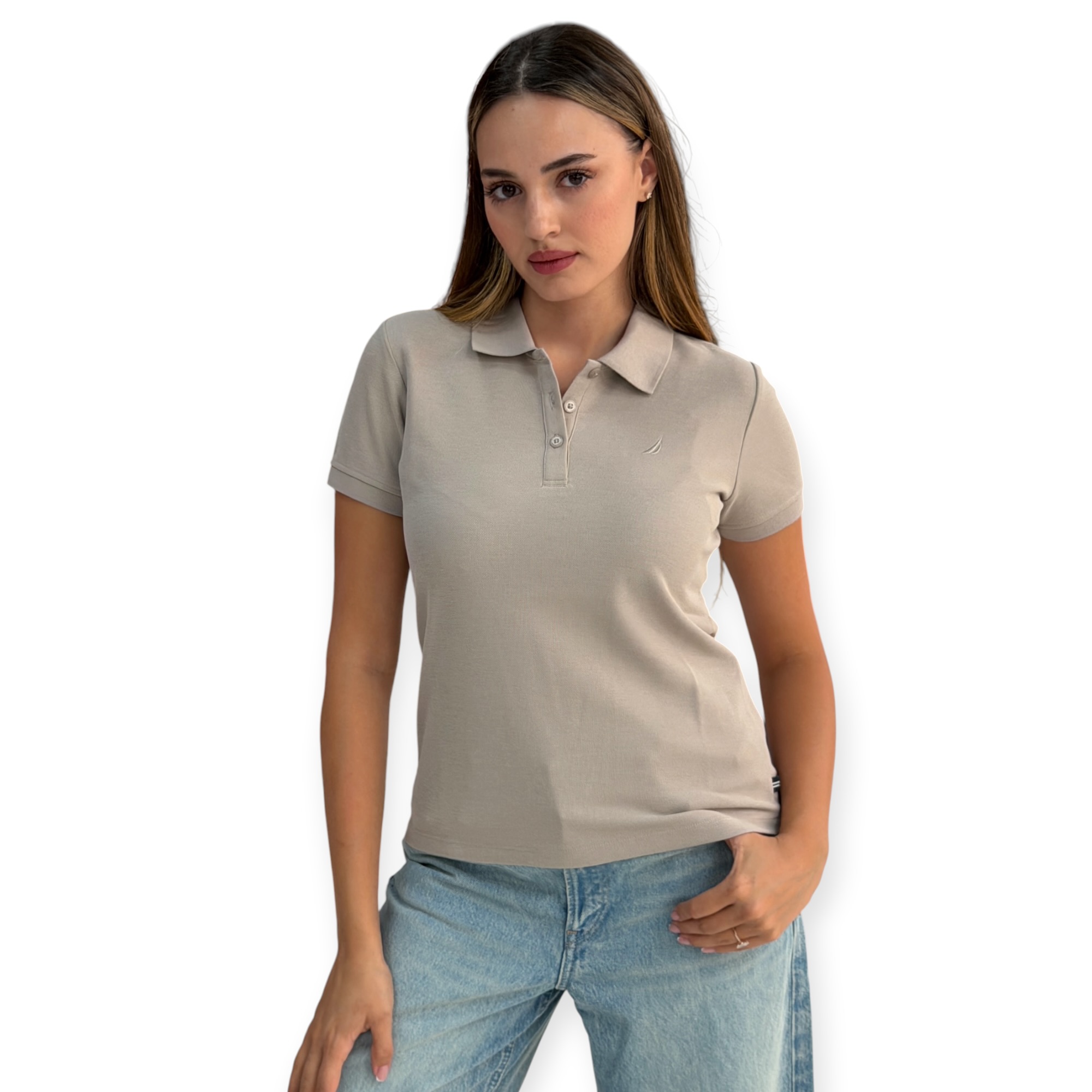 חולצת צווארון לנשים NAUTICA POLO חולצת צווארון לנשים NAUTICA POLO