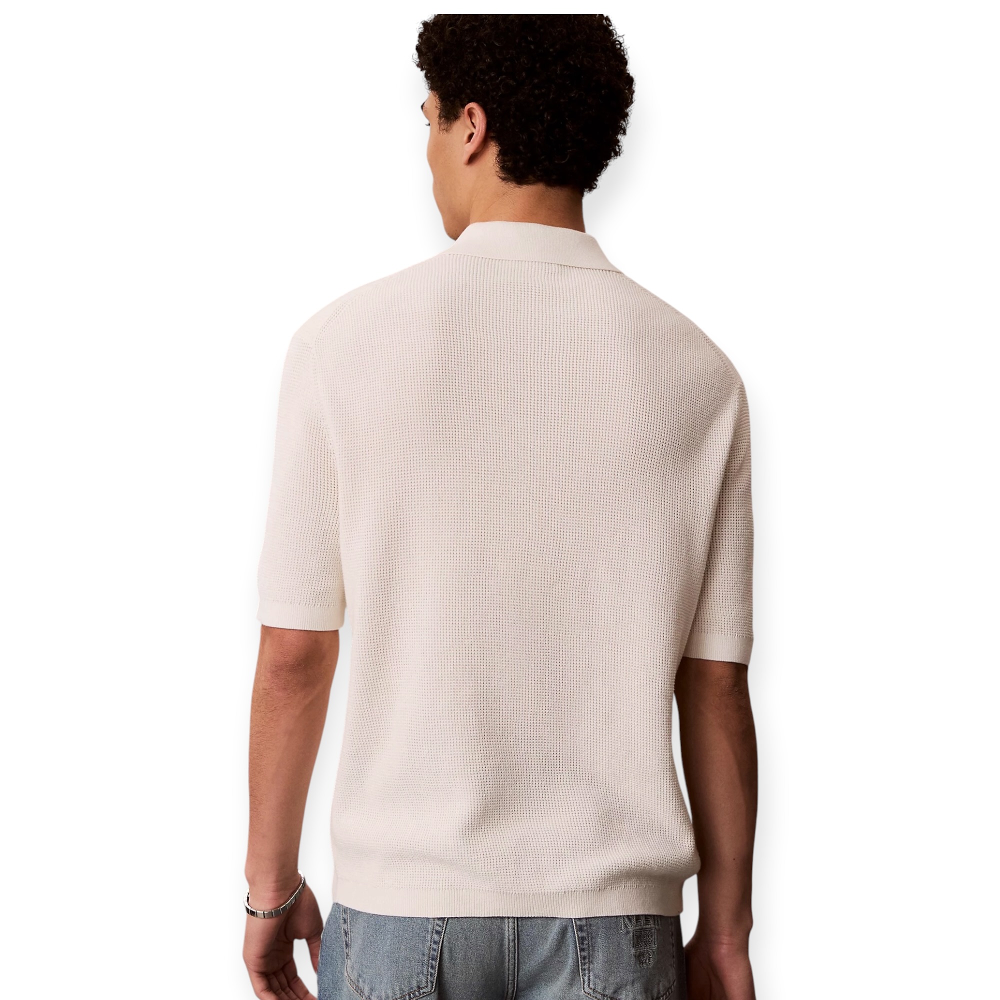 חולצה גברים CALVIN KLEIN WAFFLE POLO