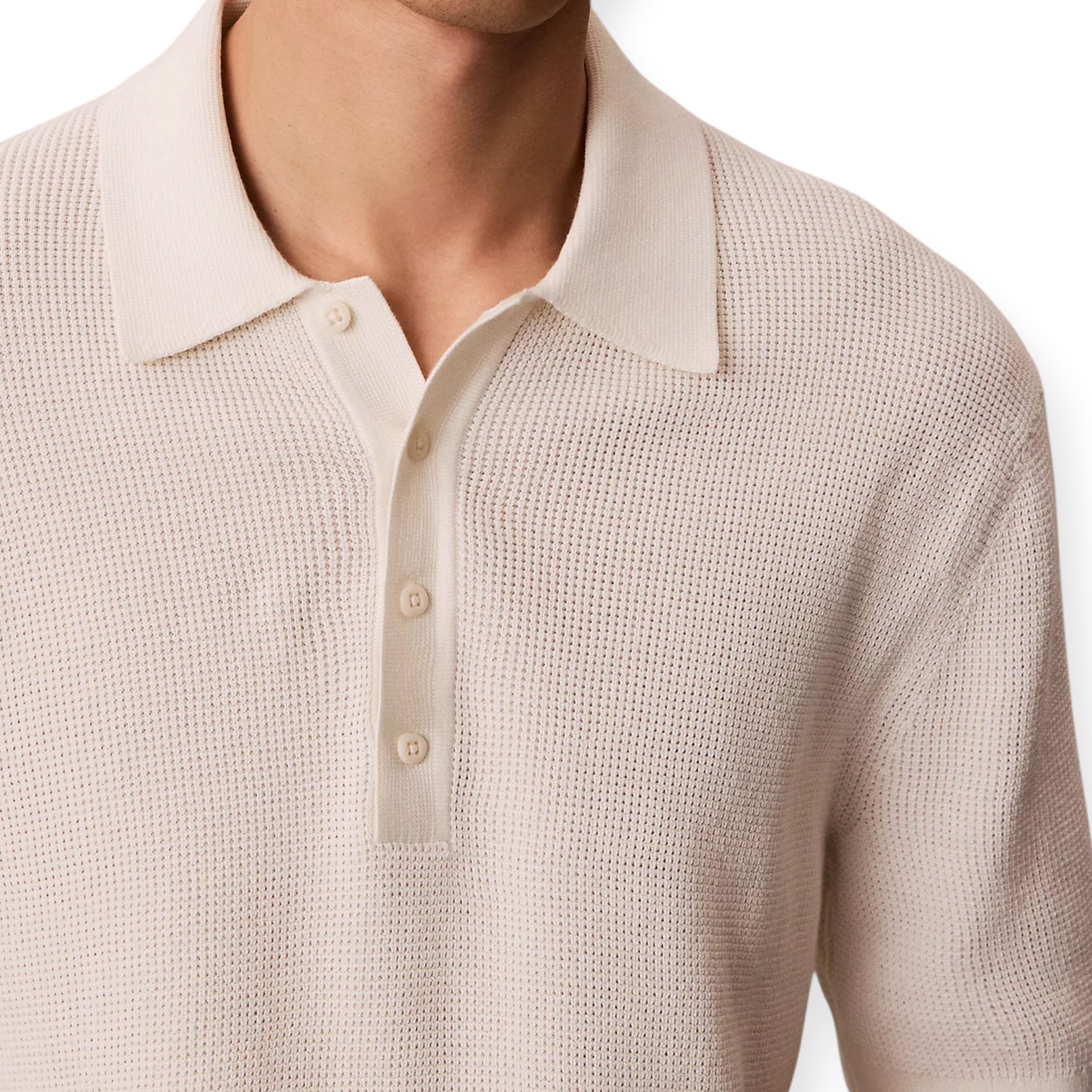 חולצה גברים CALVIN KLEIN WAFFLE POLO