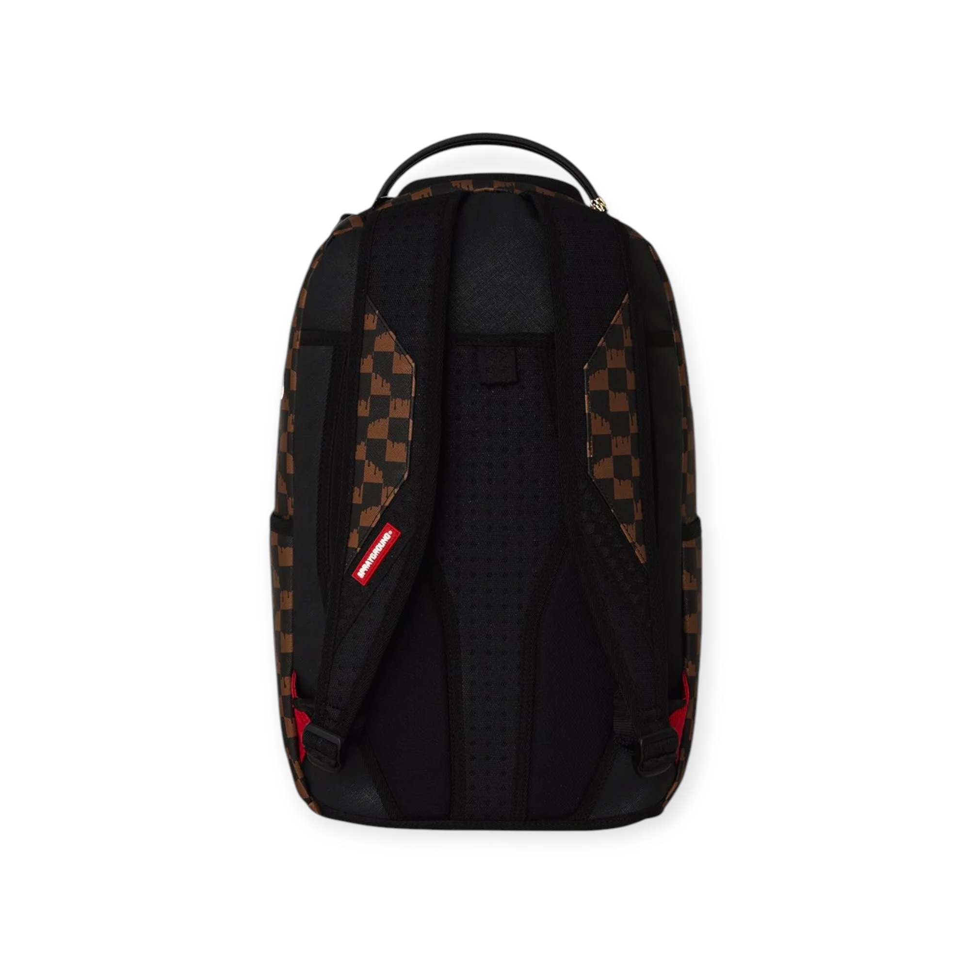 תיק גב SPRAYGROUND BROWN AND CREAM DRIP CHECK SHARK BACKPACK