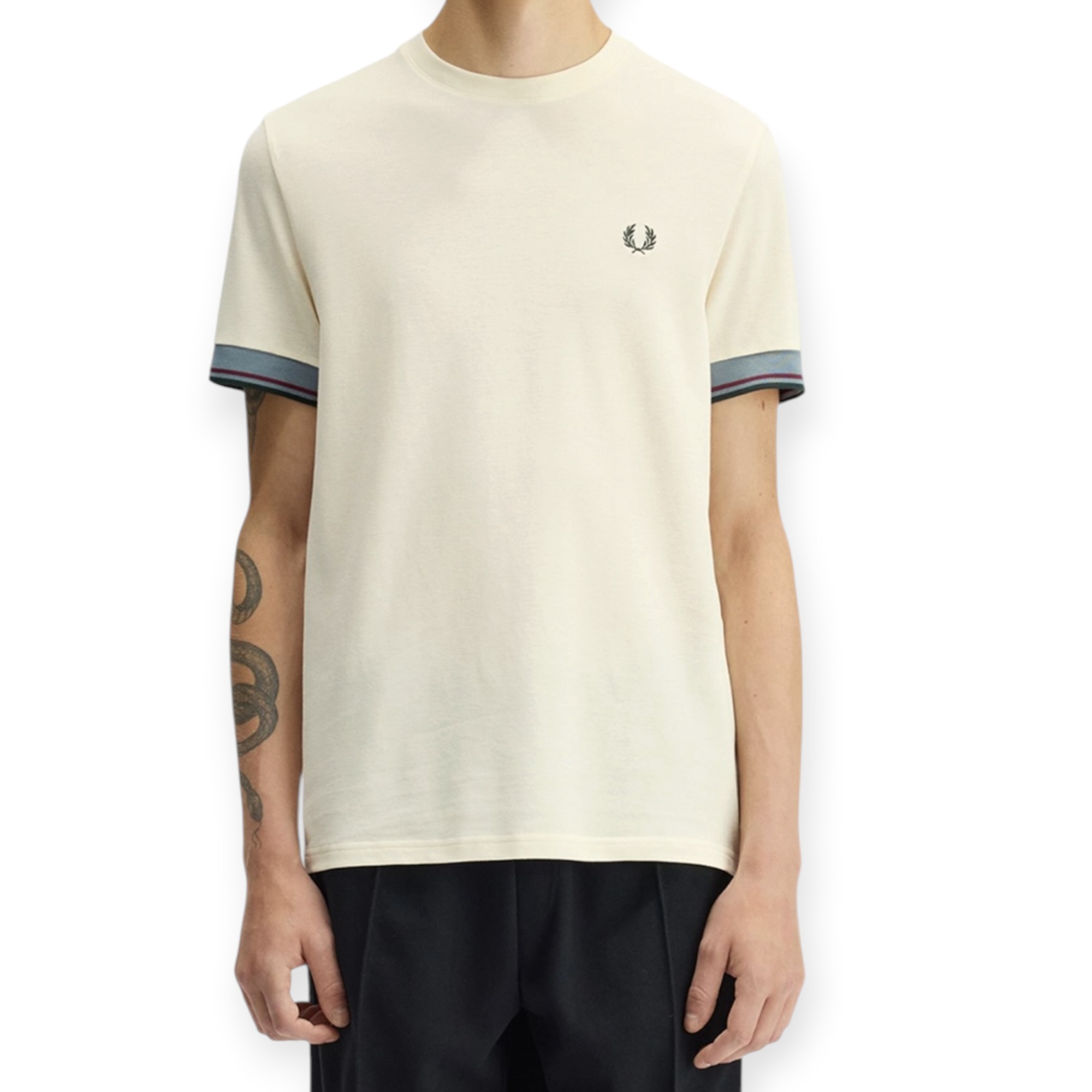 חולצה גברים FRED PERRY TWIN TIPPED TEE SHIRT חולצה גברים FRED PERRY TWIN TIPPED TEE SHIRT
