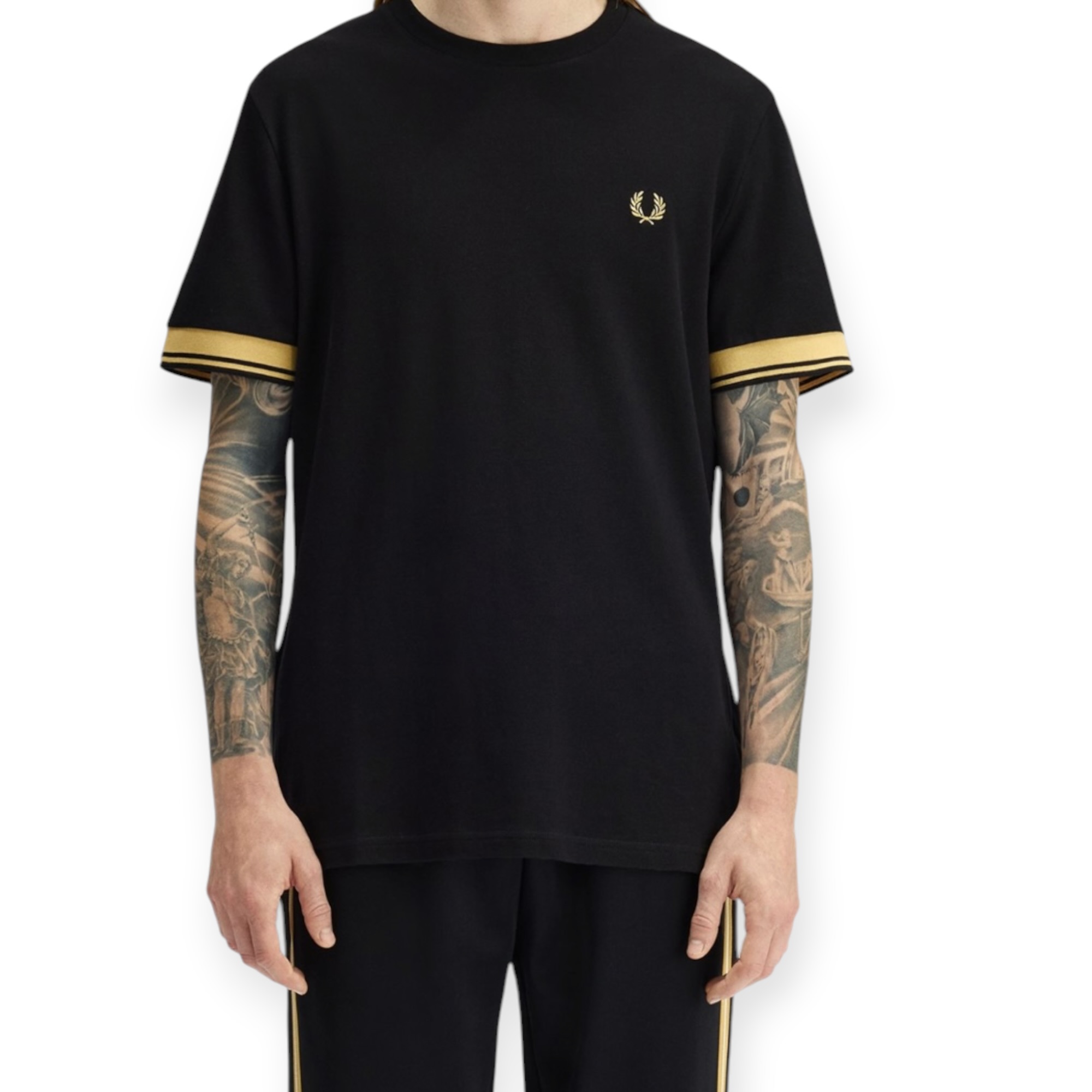 חולצה גברים FRED PERRY TWIN TIPPED TEE SHIRT
