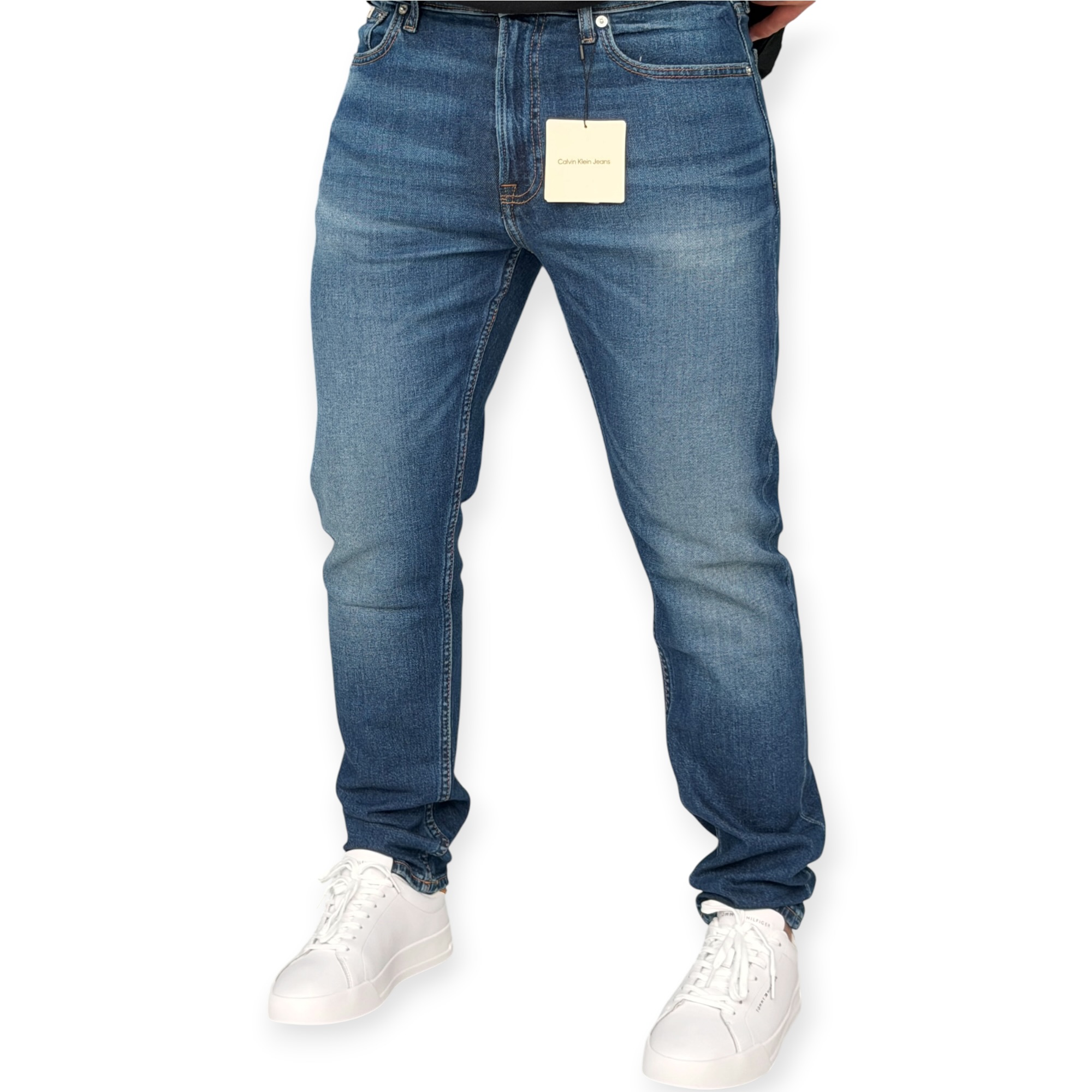 גינס גברים CALVIN KLEIN SCLASSIC TAPER JEANS