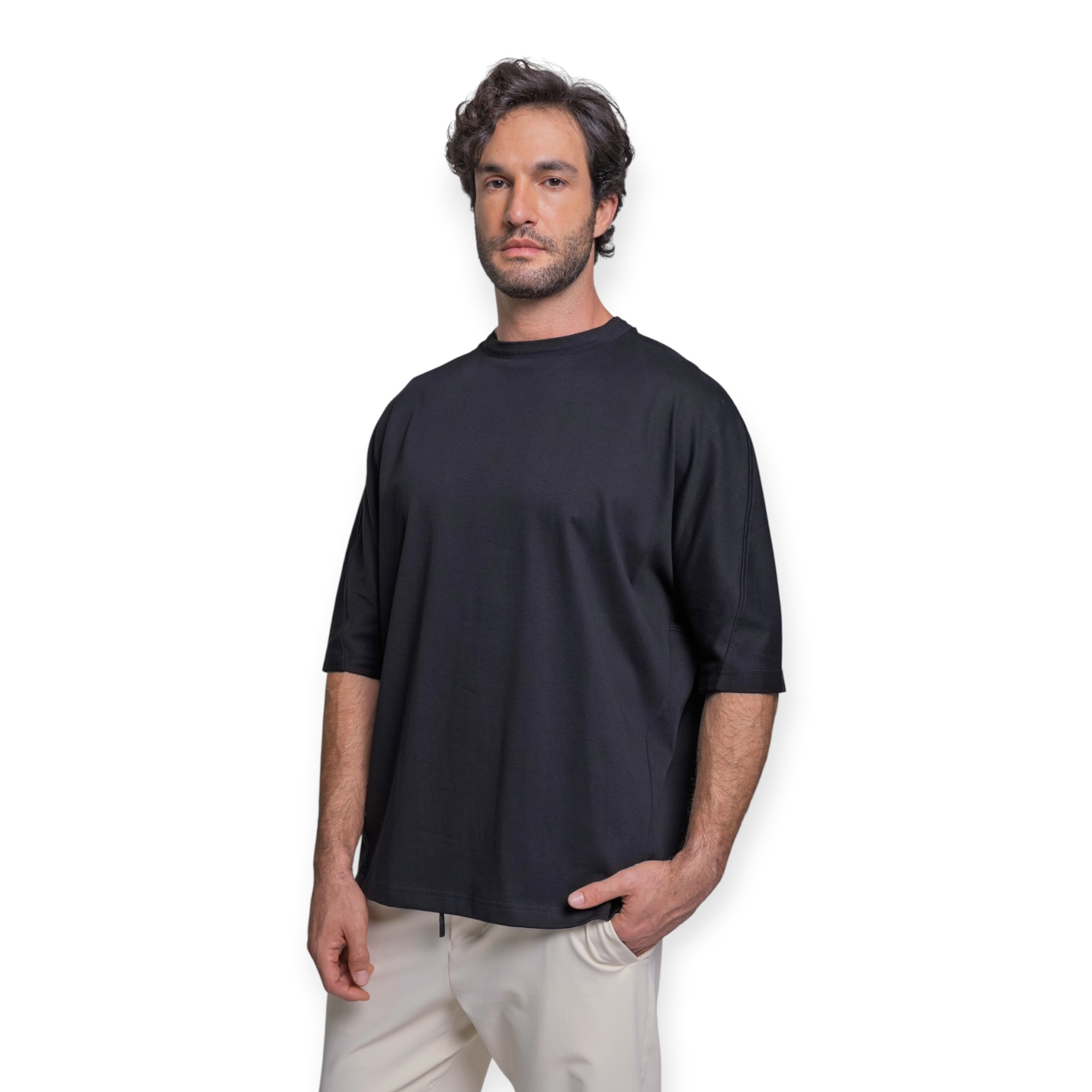 חולצה אוברסייז גברים THIRTY DEGREES OVERSIZE SPIN TEE