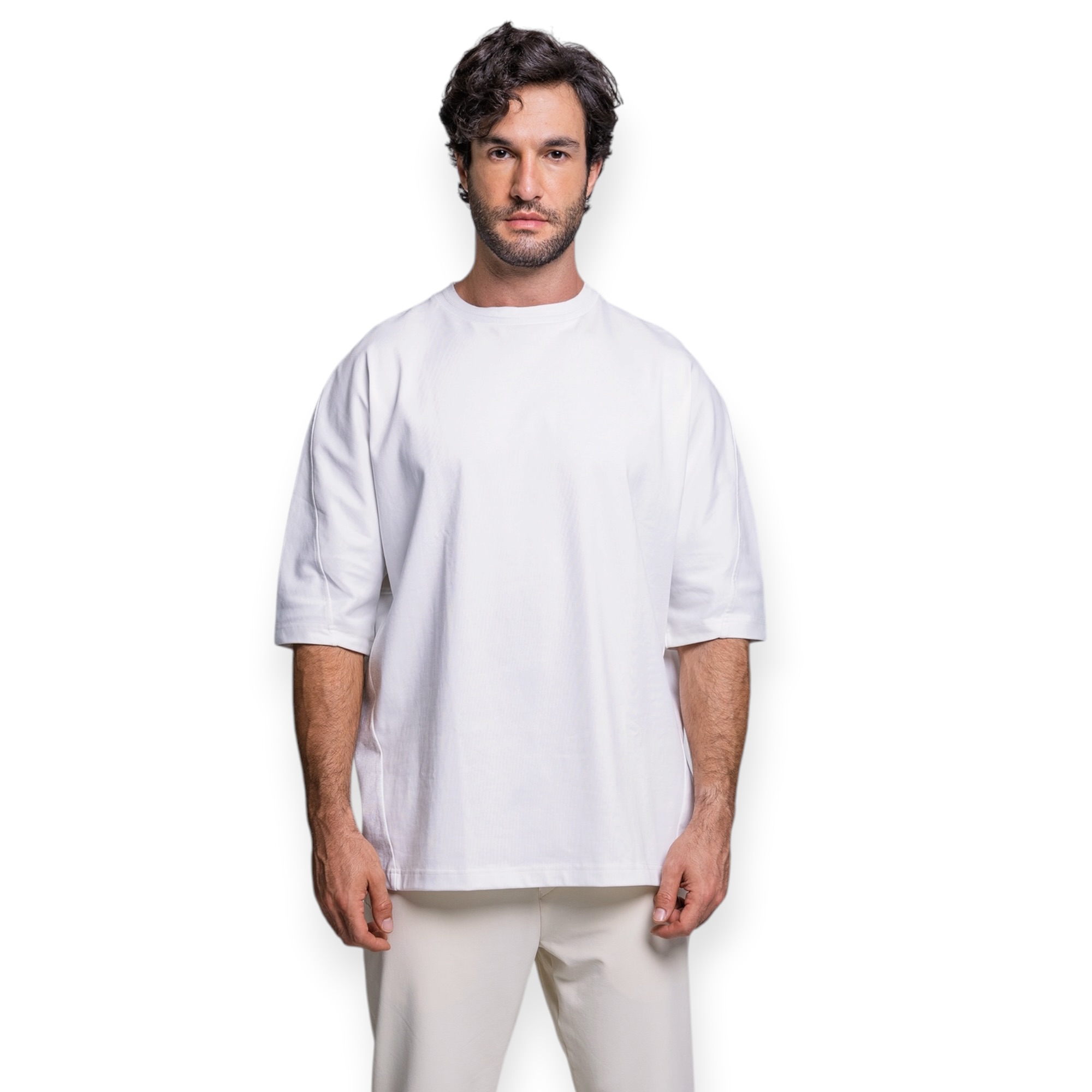 חולצה אוברסייז גברים THIRTY DEGREES OVERSIZE SPIN TEE