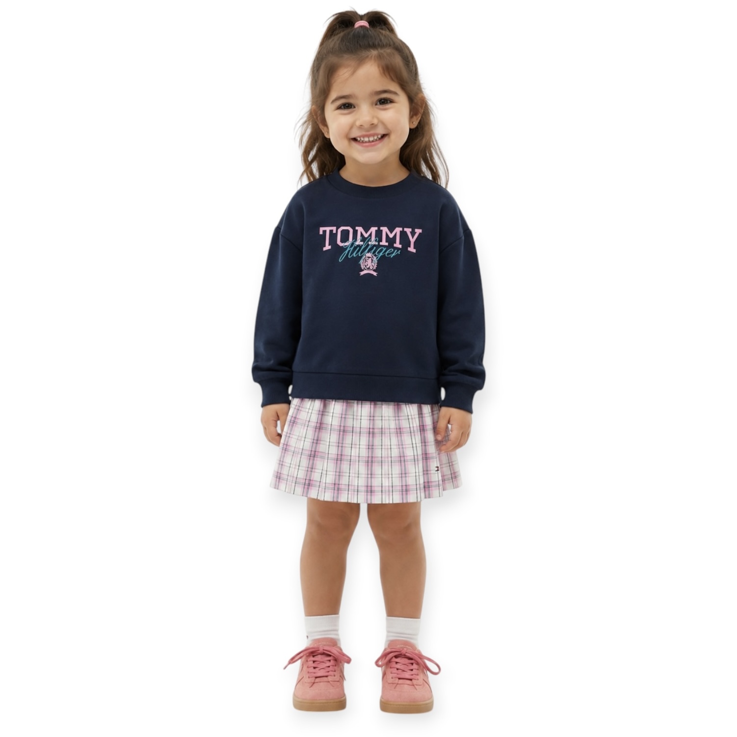 שמלה בנות TOMMY HILFIGER COMBI DRESS 2-6