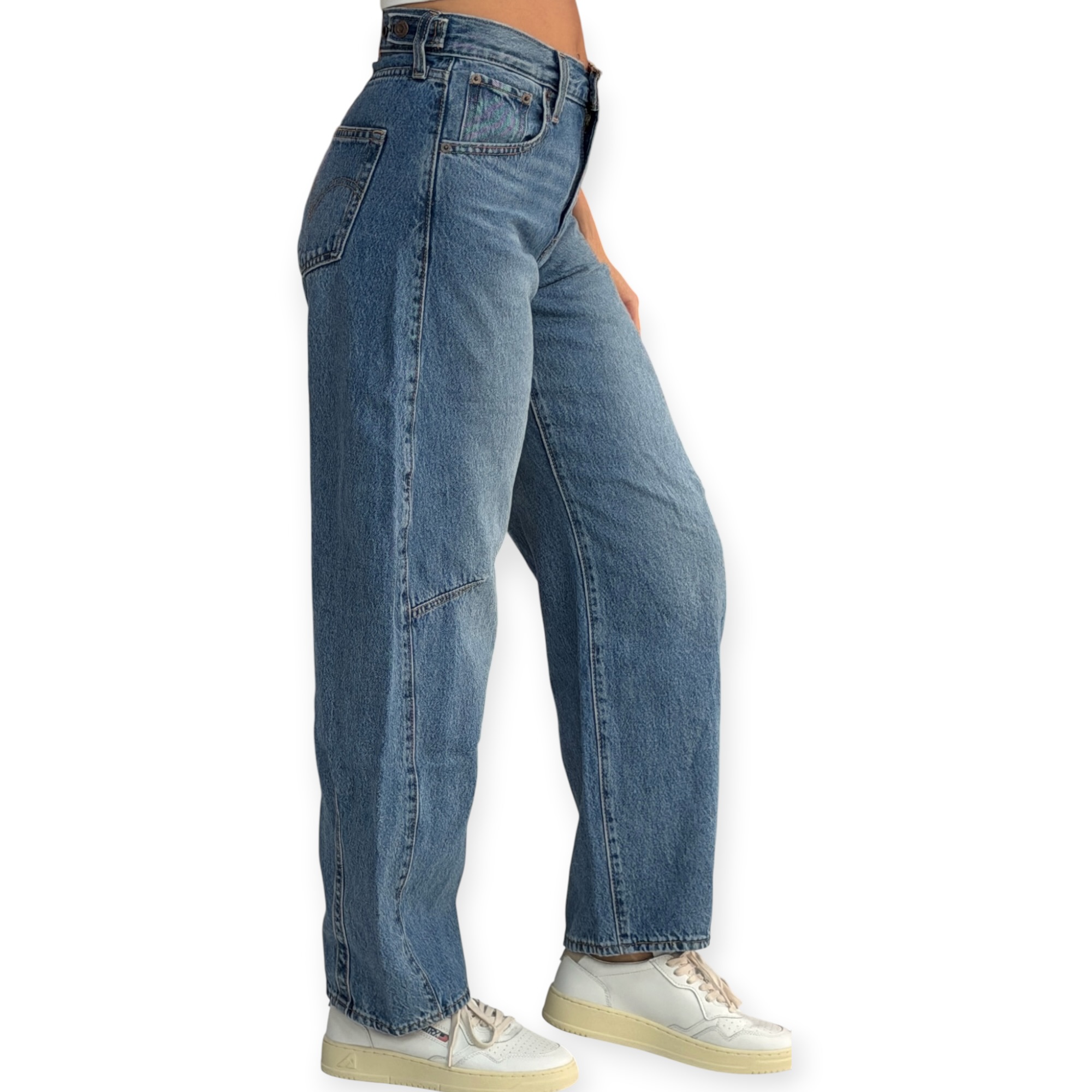גינס נשים LEVIS CINCH BAGGY BARREL JEANS